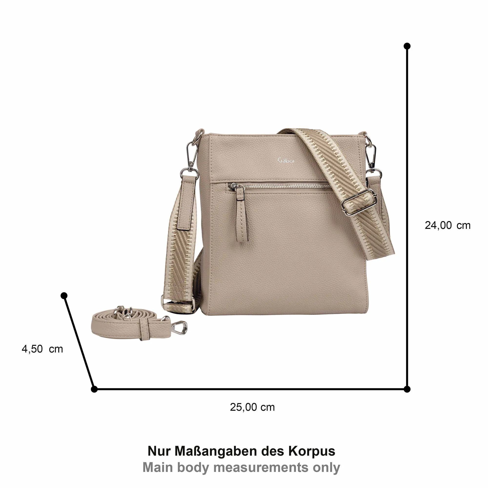 GABOR Crossover Taupe Lederimitat 