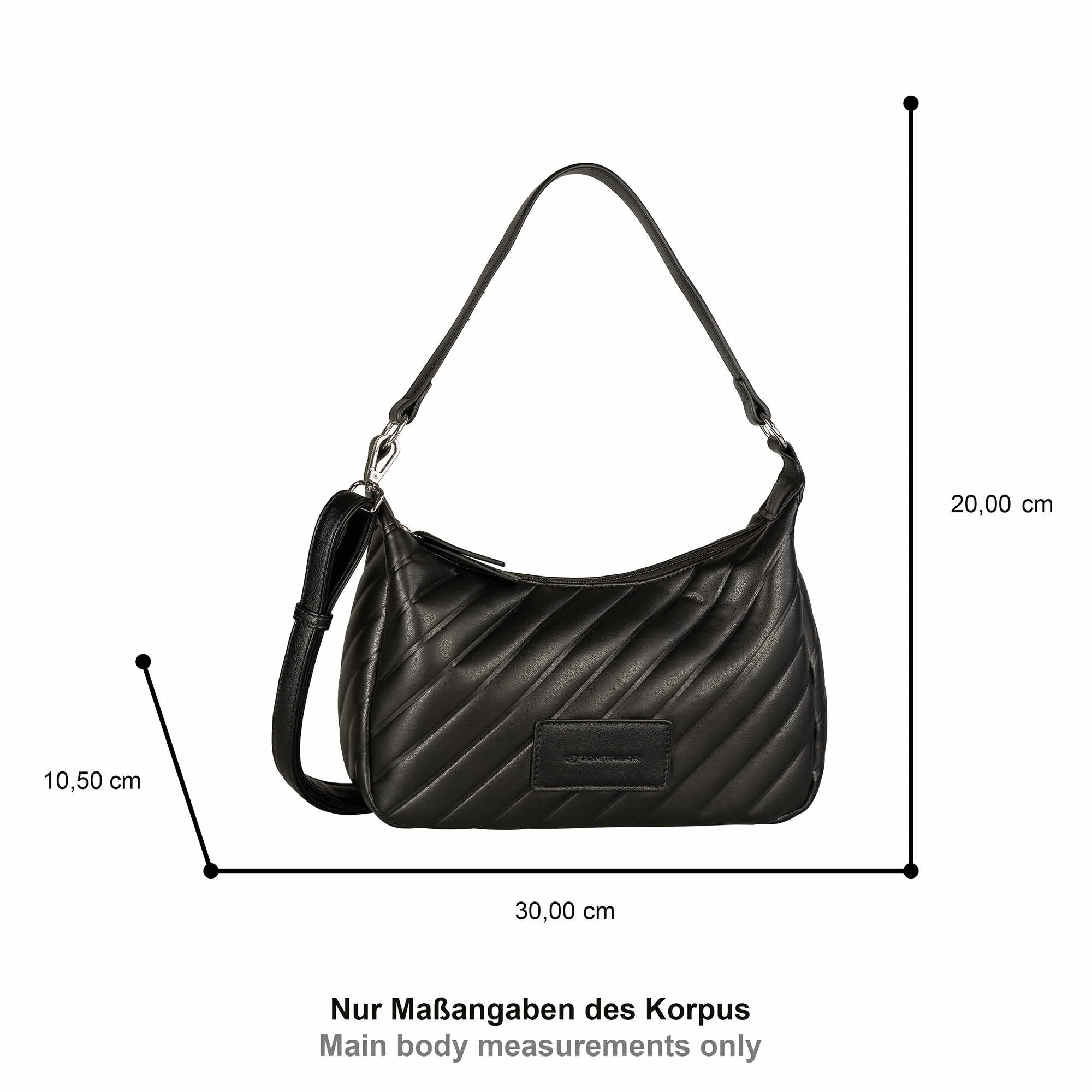 TOM TAILOR Henkeltasche Schwarz Lederimitat TOM TAILOR Henkeltasche Schwarz Lederimitat