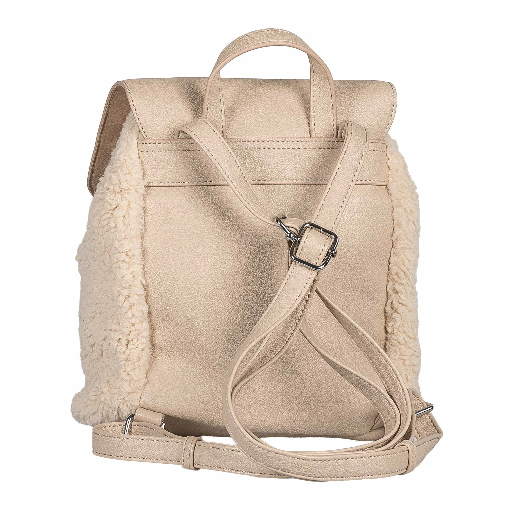 TOM TAILOR Rucksack Beige Textil TOM TAILOR Rucksack Beige Textil