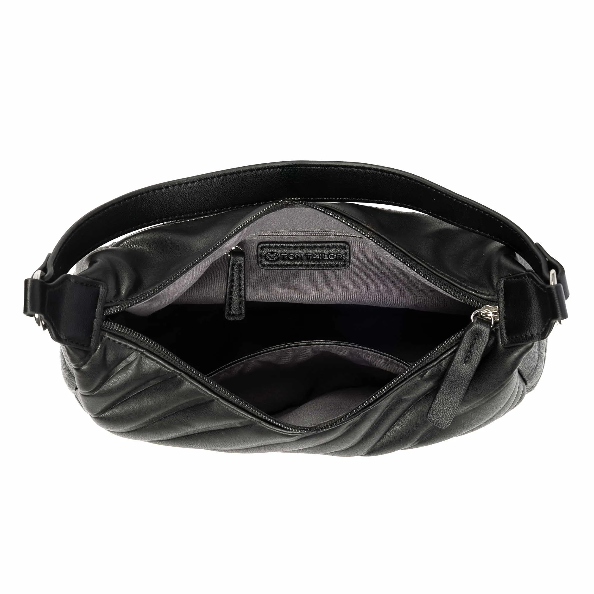 TOM TAILOR Henkeltasche Schwarz Lederimitat TOM TAILOR Henkeltasche Schwarz Lederimitat