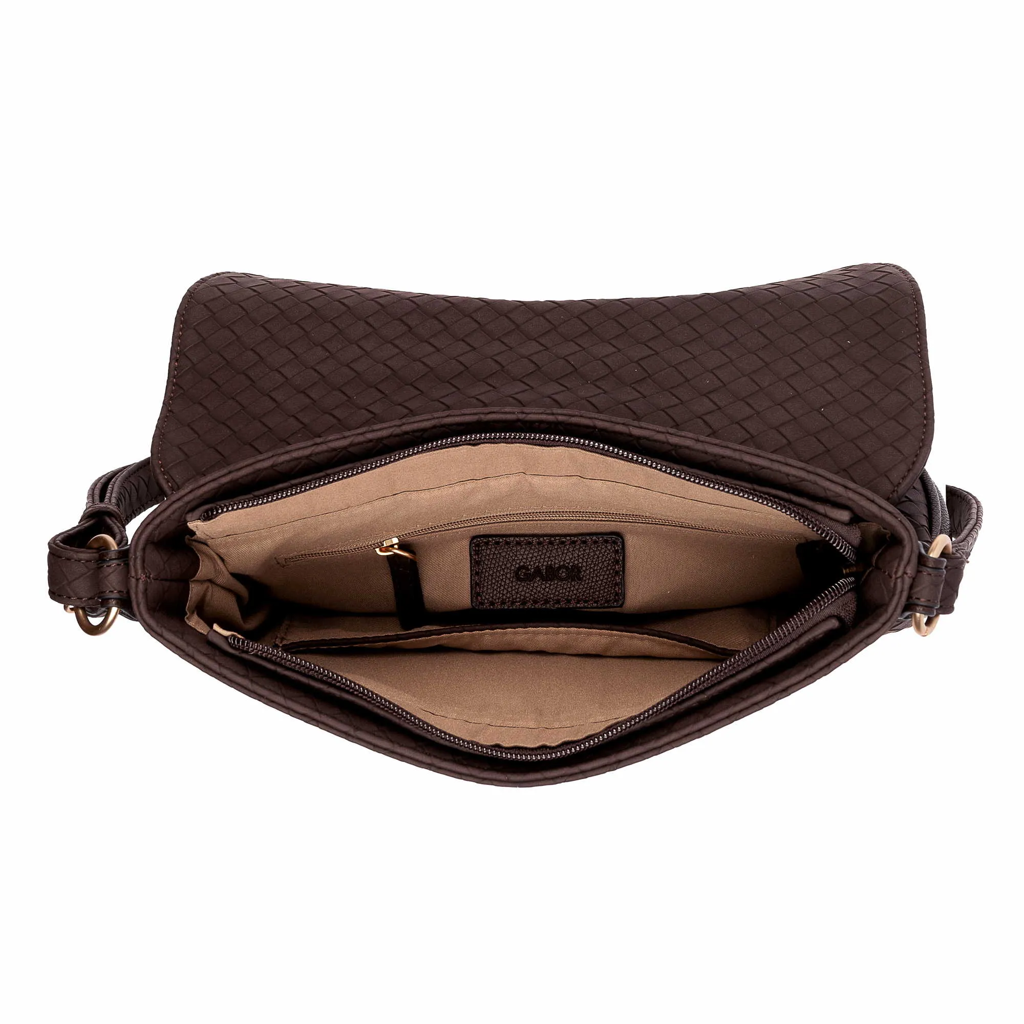 GABOR Handtasche mit Überschlag Braun Lederimitat GABOR Handtasche mit Überschlag Braun Lederimitat