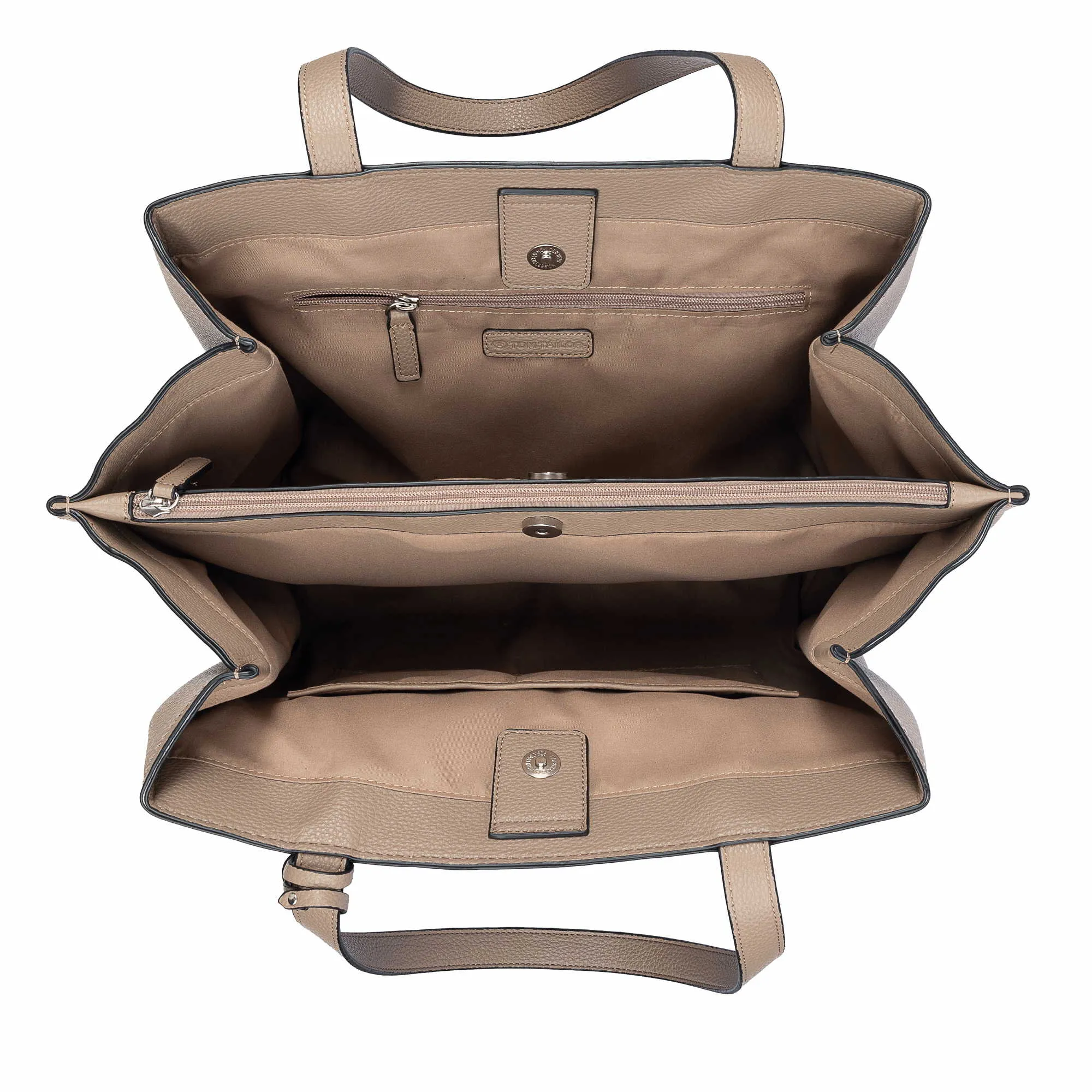 GABOR Shopper Taupe Lederimitat 