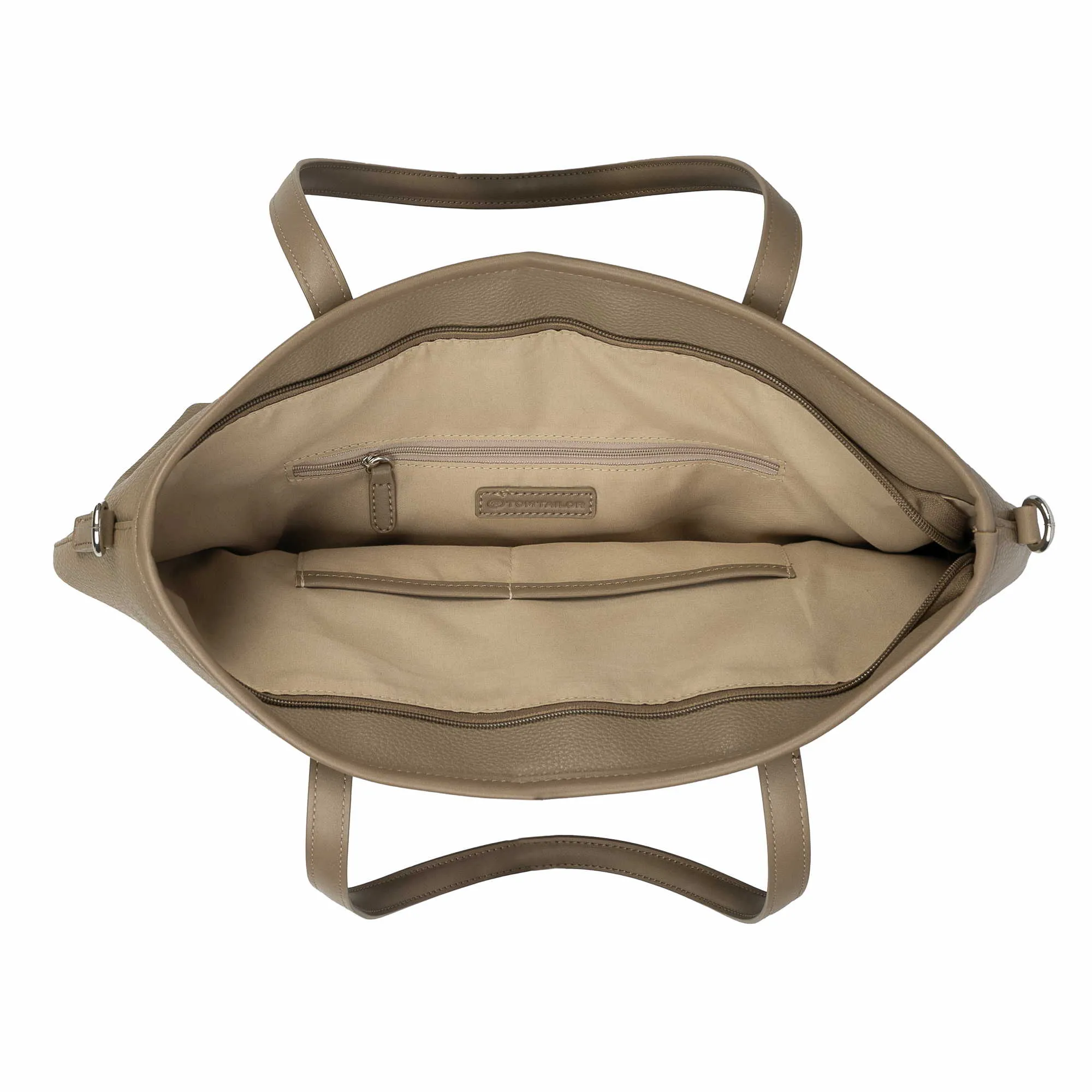 TOM TAILOR Shopper Taupe Lederimitat TOM TAILOR Shopper Taupe Lederimitat