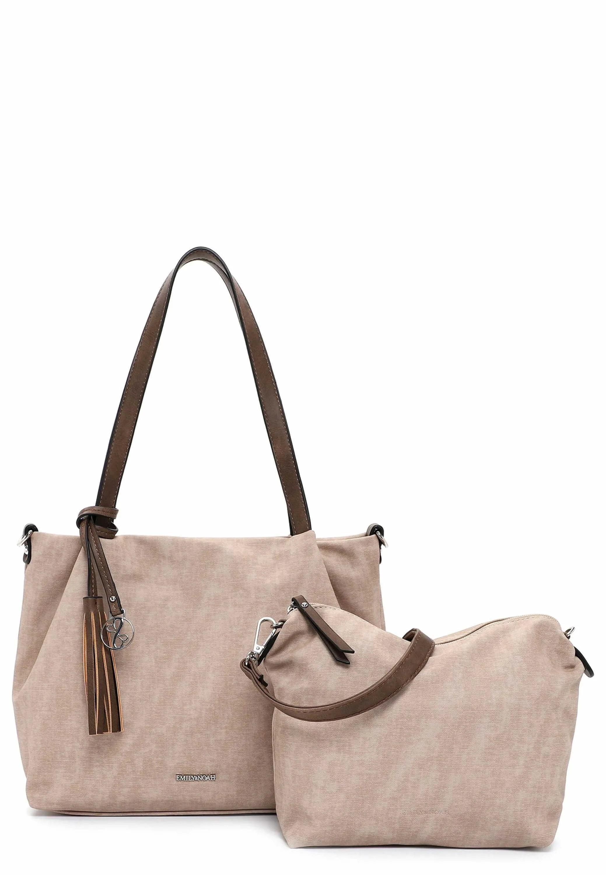 EMILY & NOAH mit Bag in Bag Shopper Taupe Lederimitat EMILY & NOAH mit Bag in Bag Shopper Taupe Lederimitat