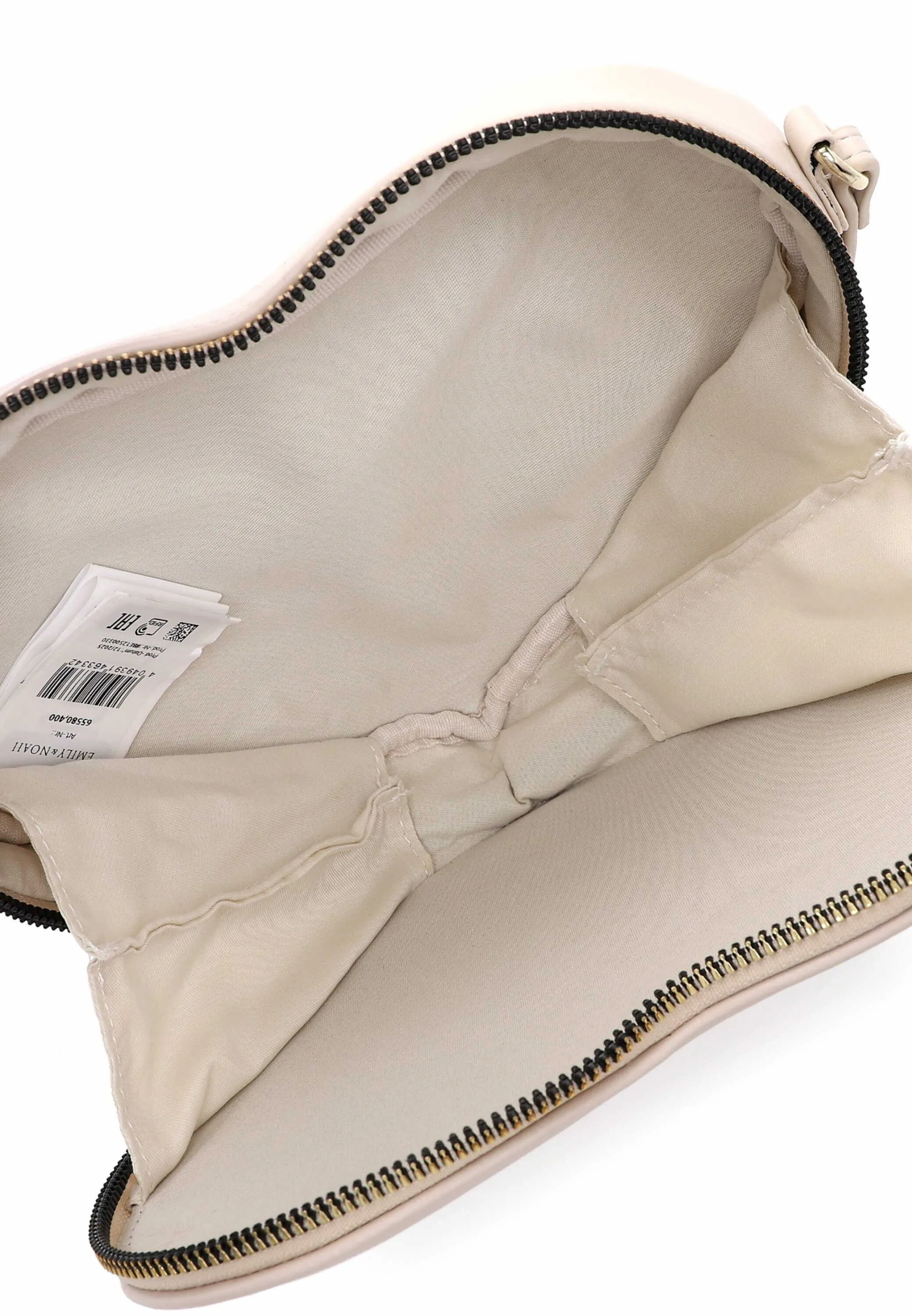 EMILY & NOAH Clutch / Abendtasche Beige Lederimitat EMILY & NOAH Clutch / Abendtasche Beige Lederimitat