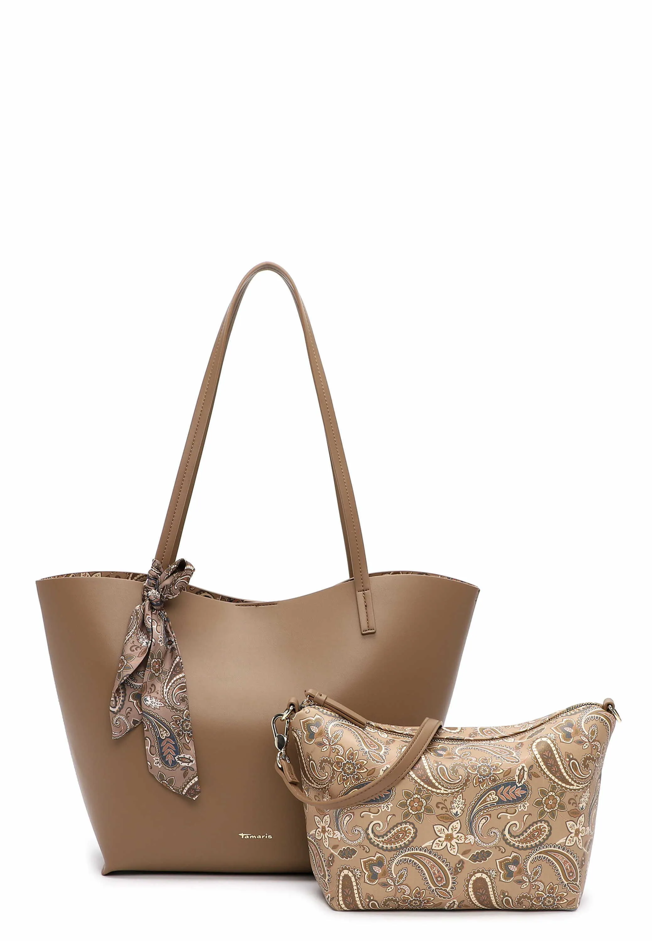 TAMARIS Shopper Taupe Lederimitat TAMARIS Shopper Taupe Lederimitat