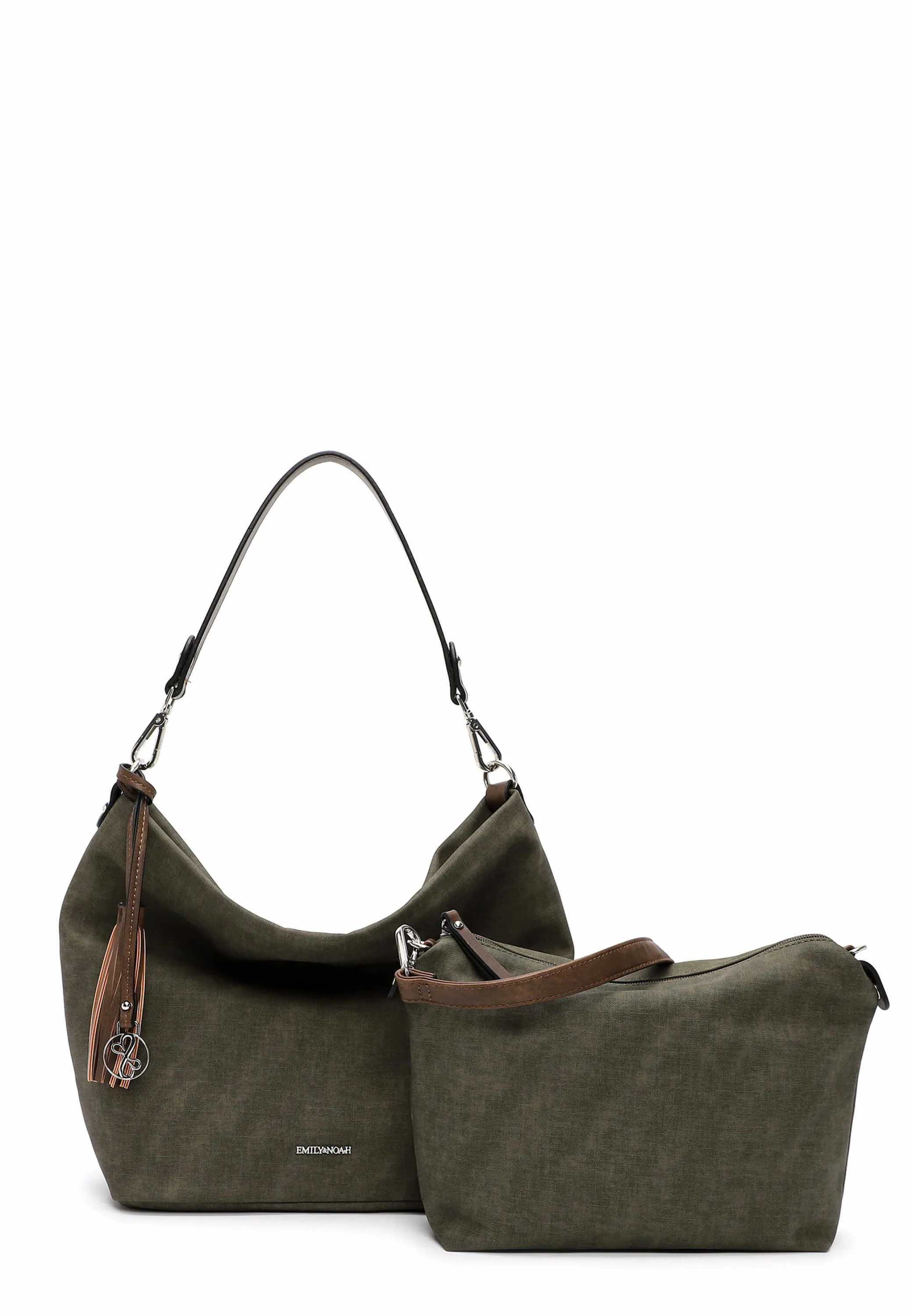 EMILY & NOAH mit Bag in Bag Beuteltasche Olive Lederimitat EMILY & NOAH mit Bag in Bag Beuteltasche Olive Lederimitat