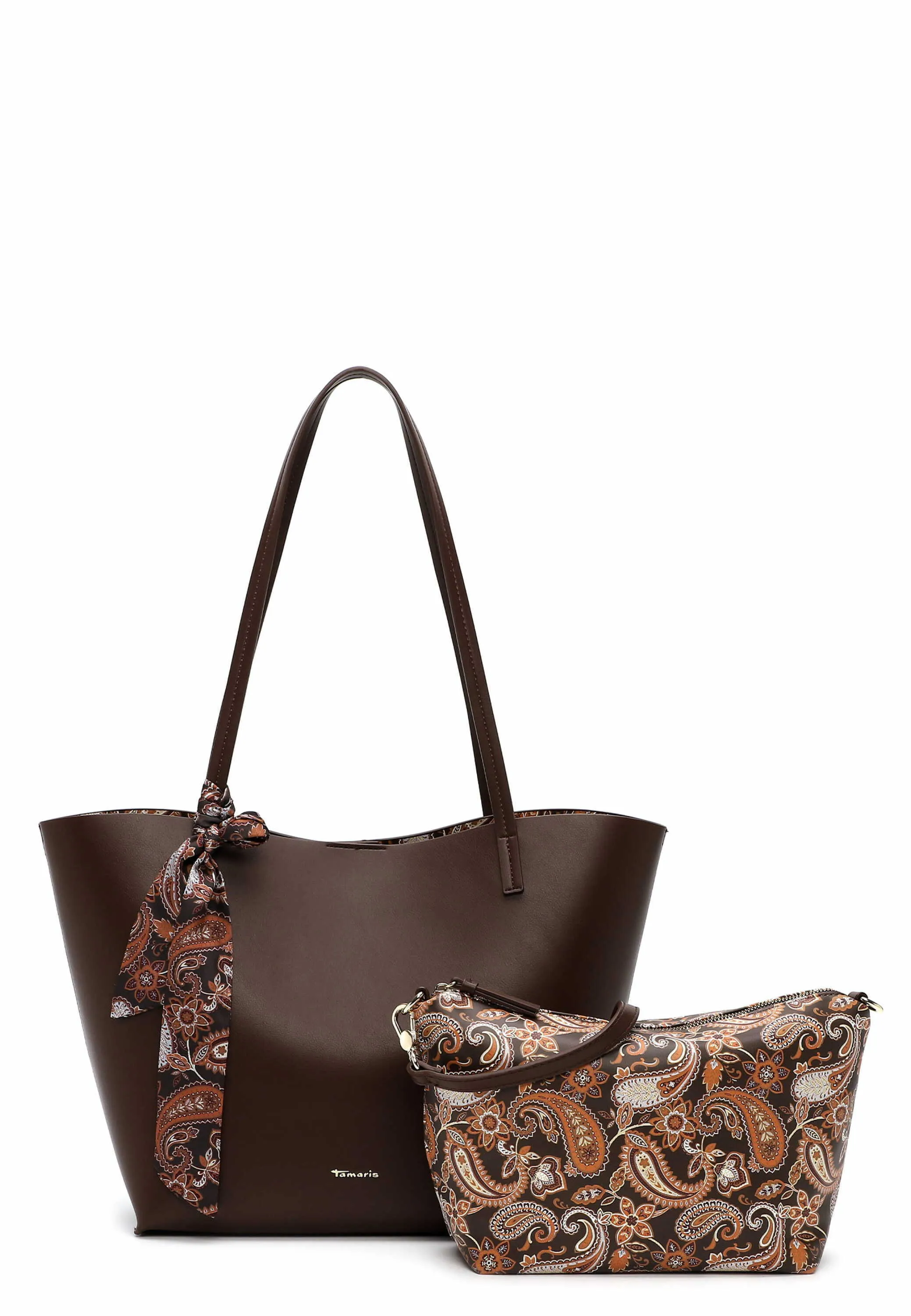 TAMARIS Shopper Braun Lederimitat 