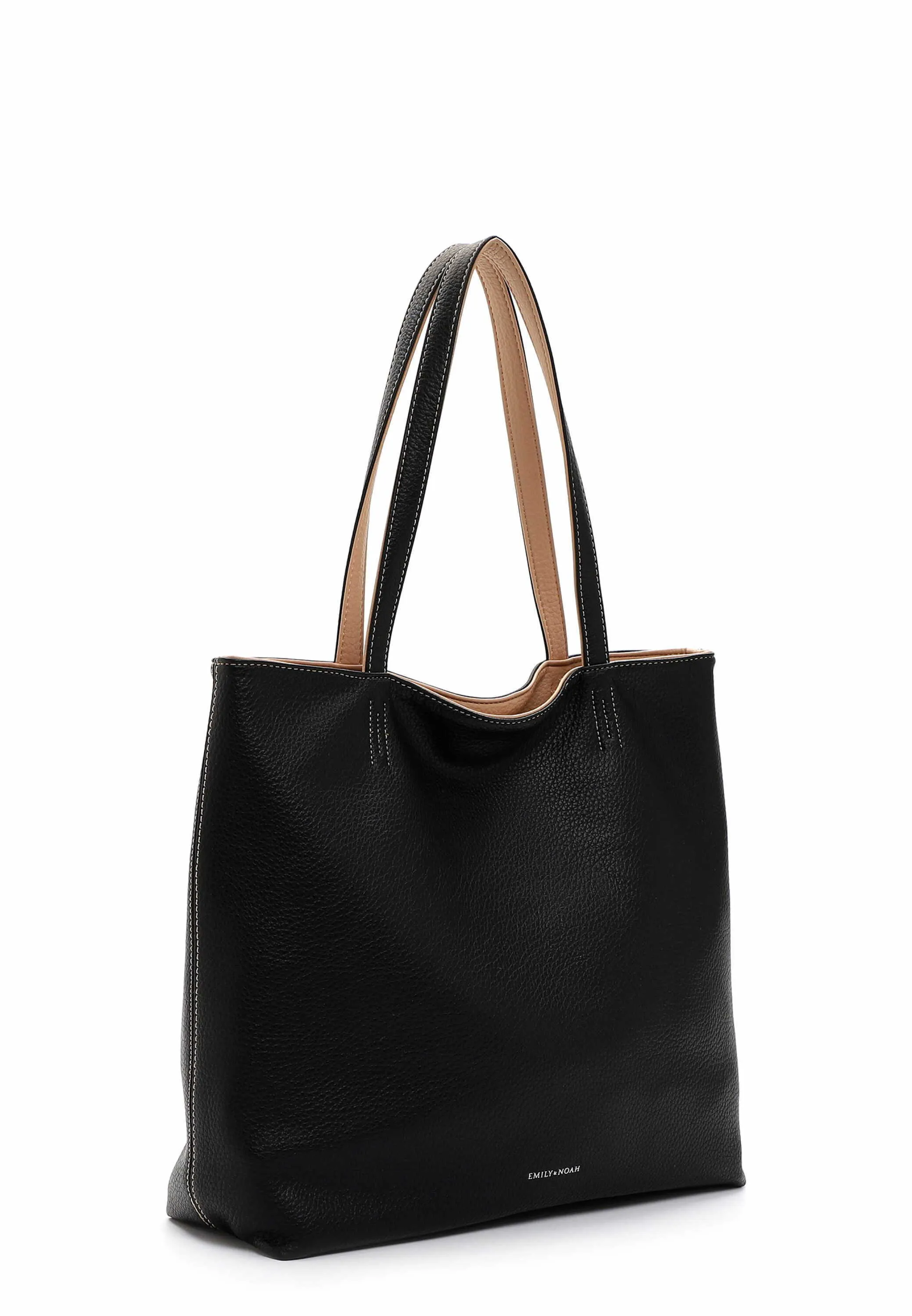 EMILY & NOAH mit Bag in Bag Shopper Schwarz Lederimitat EMILY & NOAH mit Bag in Bag Shopper Schwarz Lederimitat
