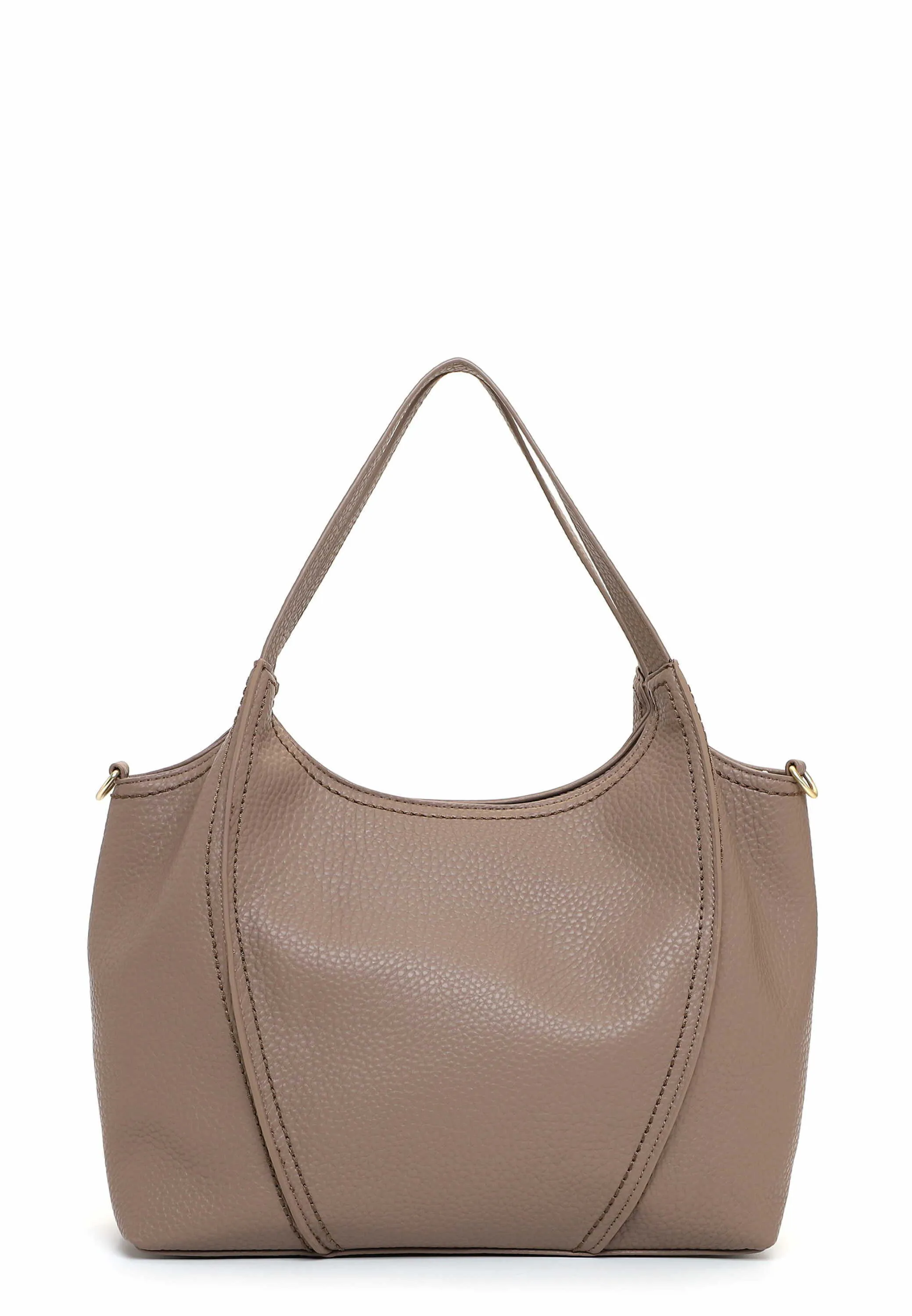 SURI FREY Shopper Taupe Lederimitat 