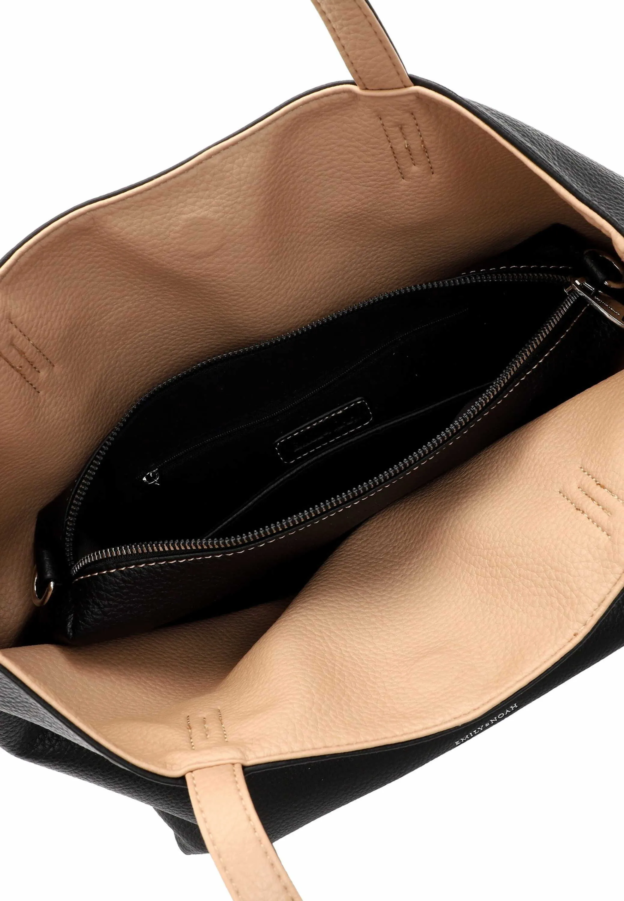 EMILY & NOAH mit Bag in Bag Shopper Schwarz Lederimitat EMILY & NOAH mit Bag in Bag Shopper Schwarz Lederimitat