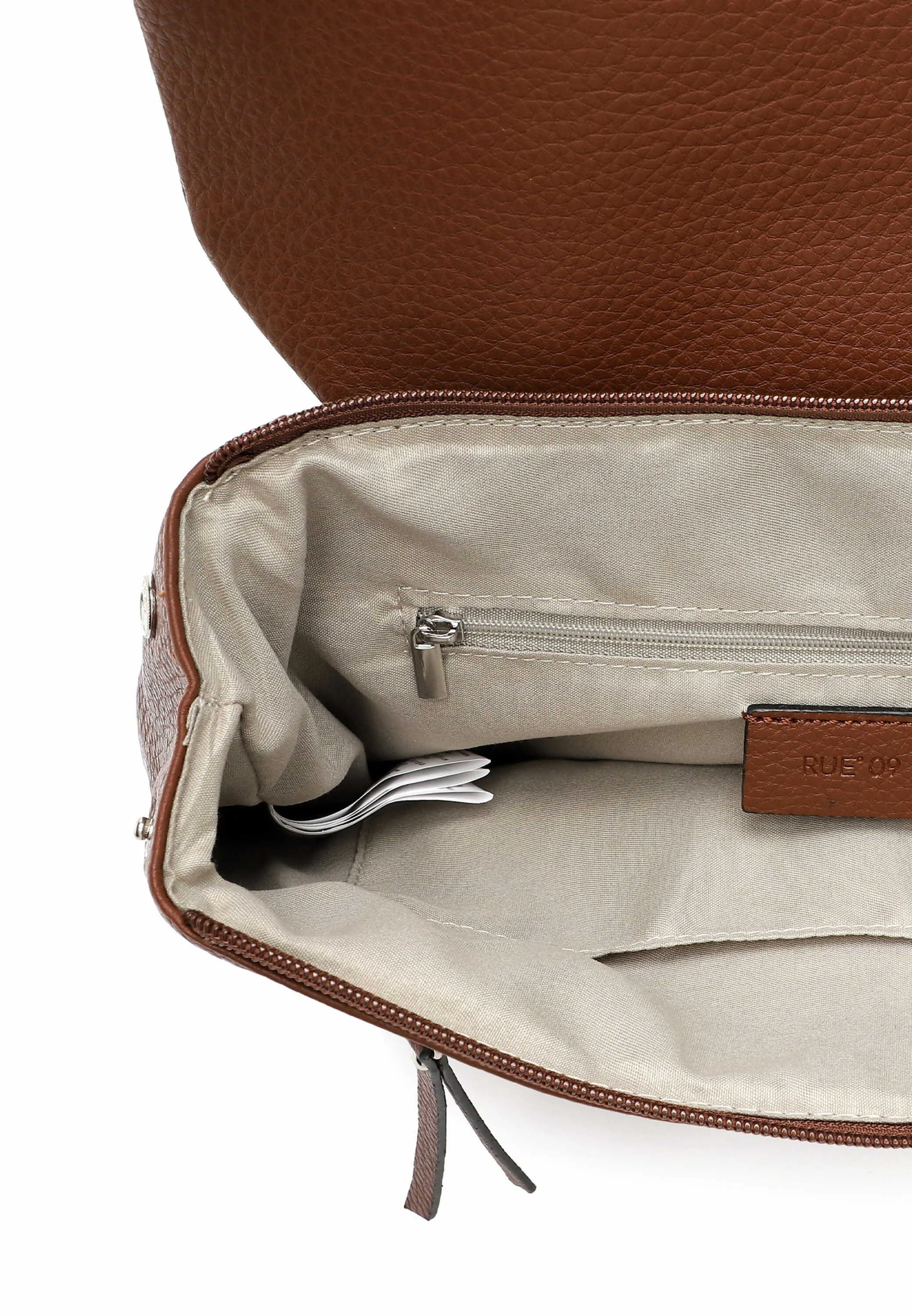 RUE68 Rucksack Cognac Lederimitat RUE68 Rucksack Cognac Lederimitat