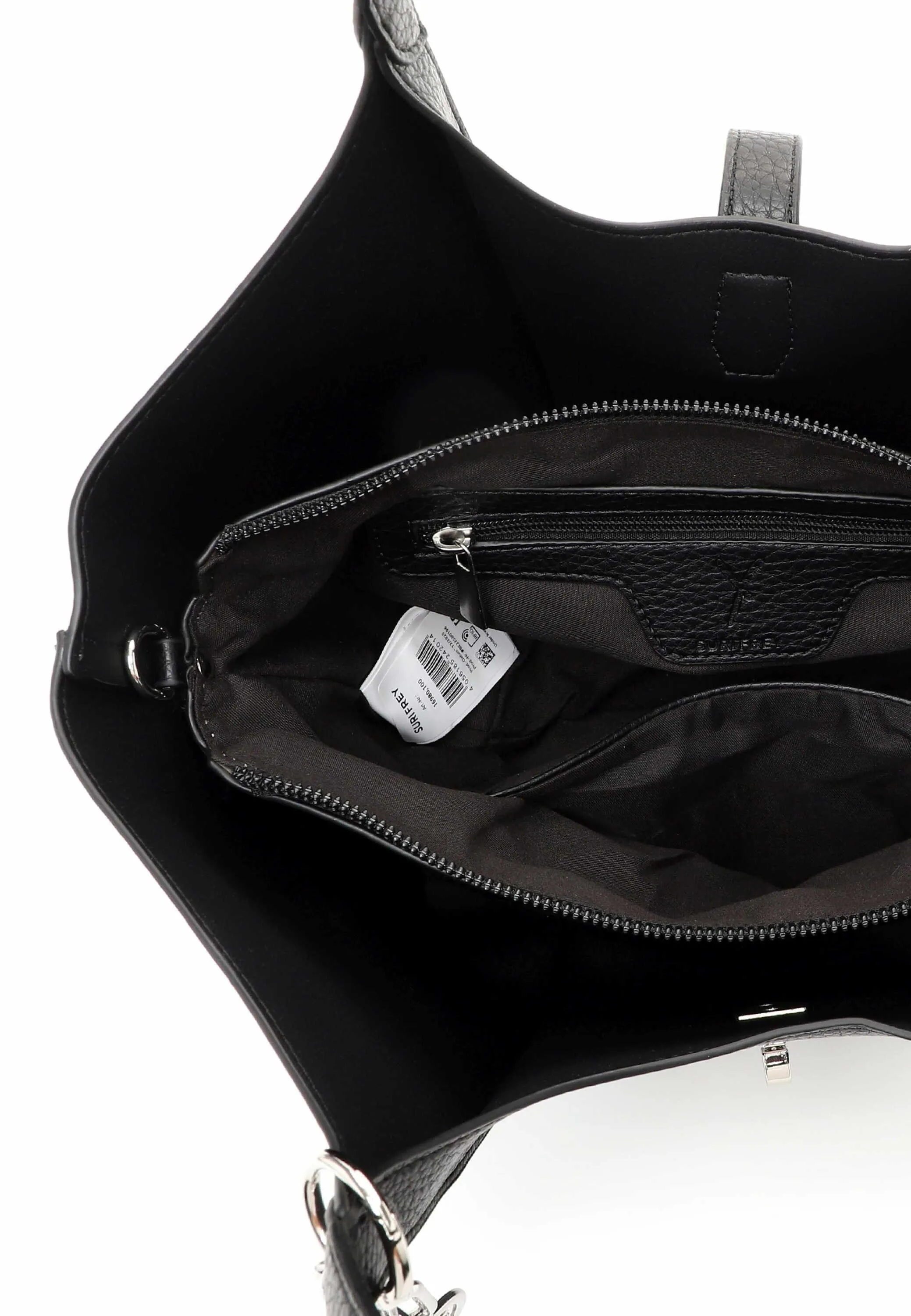 SURI FREY Shopper Schwarz Lederimitat 