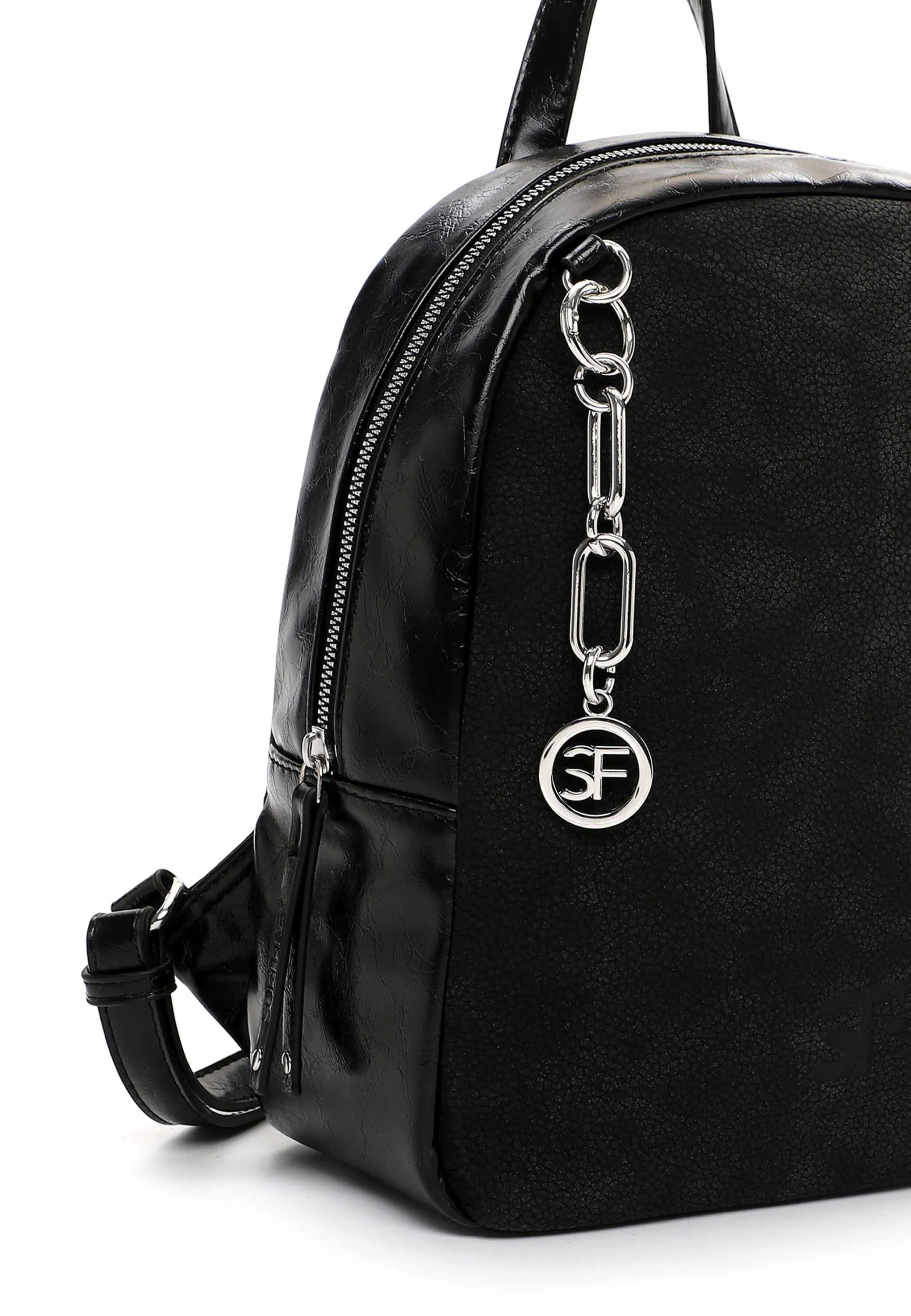 SURI FREY Rucksack Schwarz Lederimitat SURI FREY Rucksack Schwarz Lederimitat