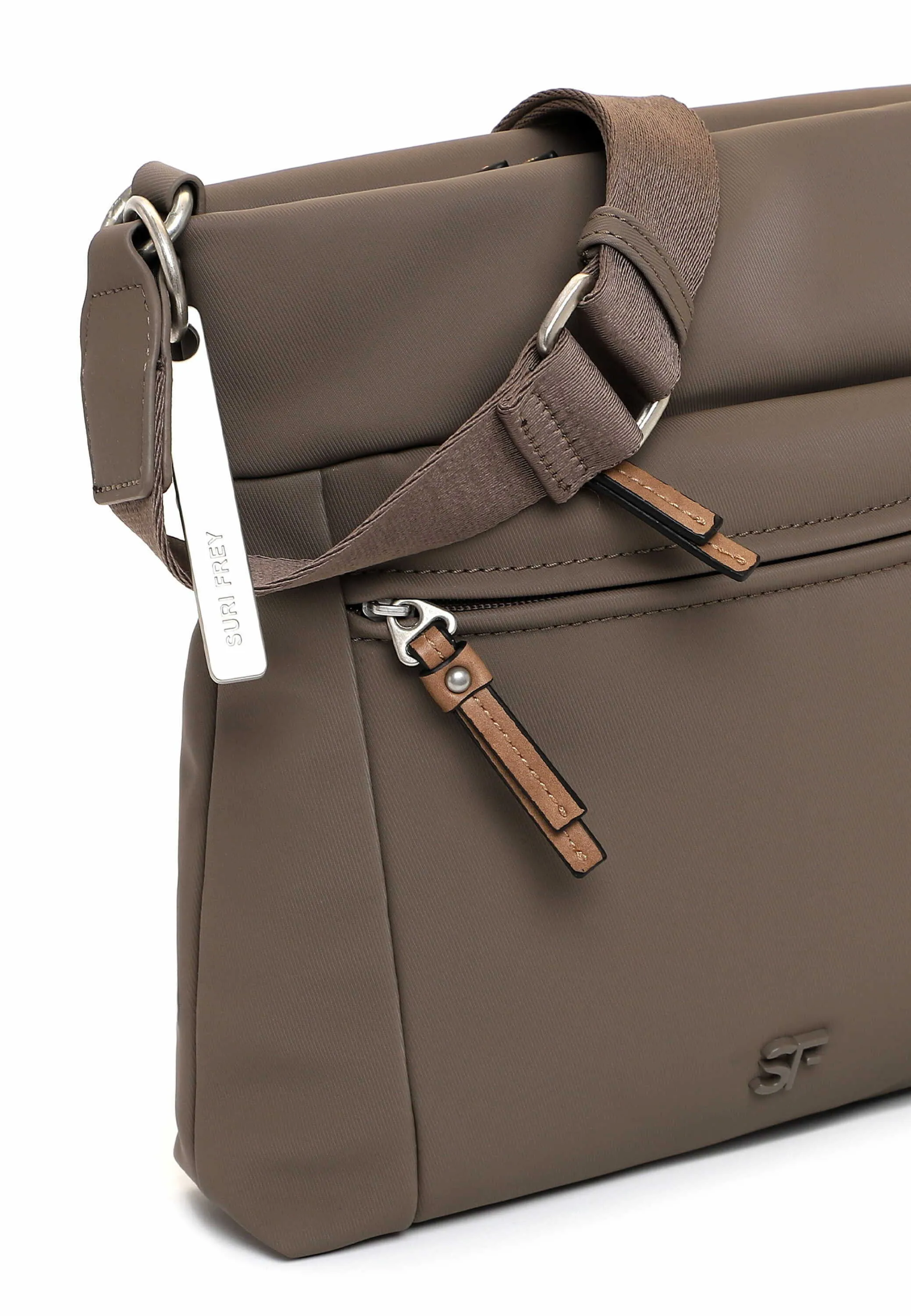 SURI FREY Crossover Taupe Lederimitat 
