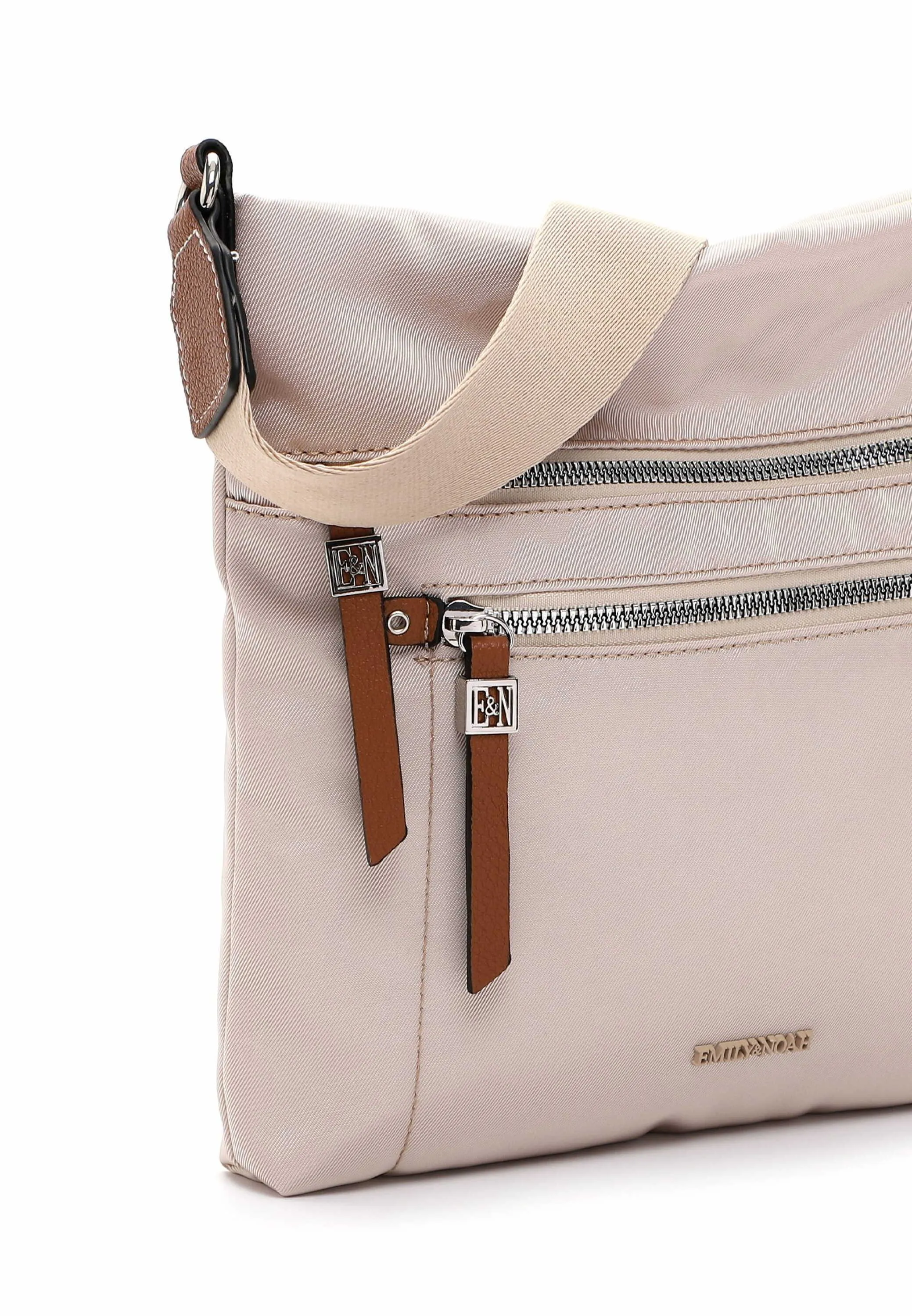 EMILY & NOAH Umhängetasche Beige Textil EMILY & NOAH Umhängetasche Beige Textil