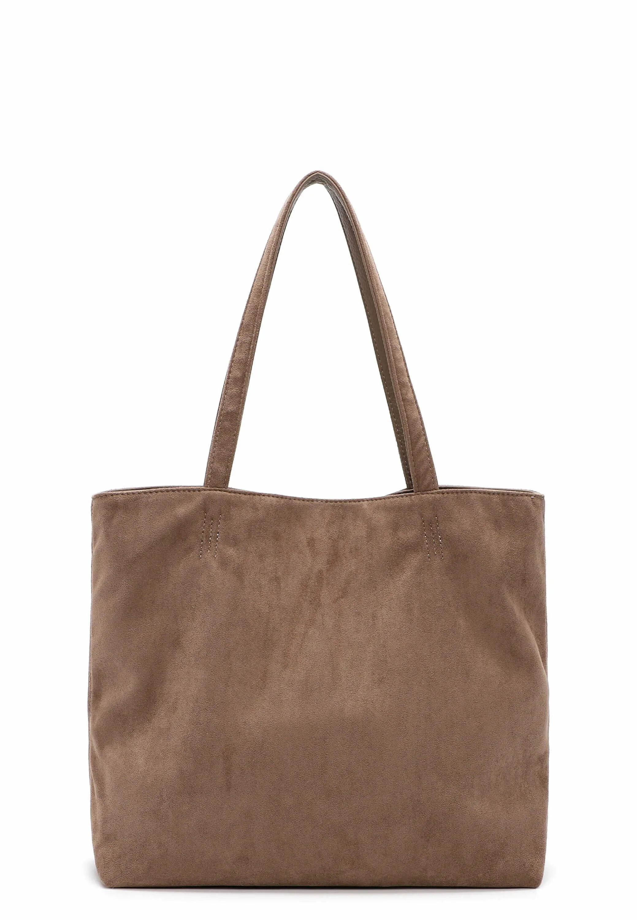 EMILY & NOAH mit Bag in Bag und reversibel Shopper Taupe Lederimitat EMILY & NOAH mit Bag in Bag und reversibel Shopper Taupe Lederimitat
