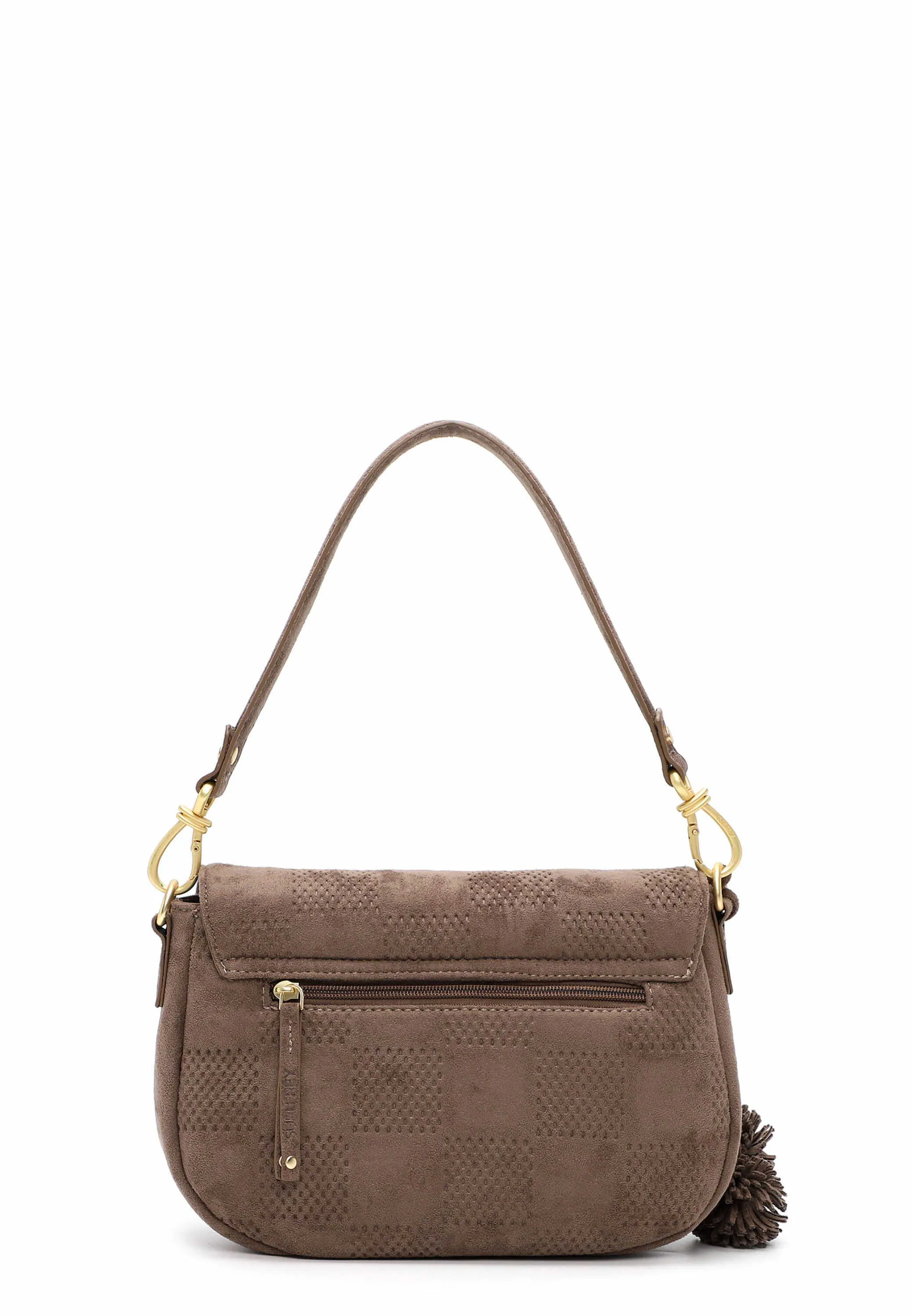 SURI FREY Handtasche mit Überschlag Taupe Lederimitat SURI FREY Handtasche mit Überschlag Taupe Lederimitat