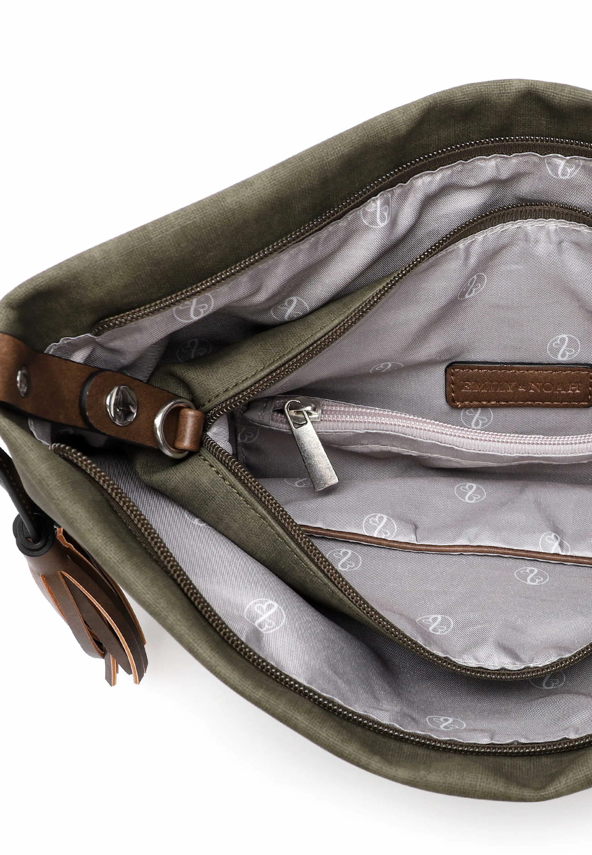 EMILY & NOAH mit Bag in Bag Beuteltasche Olive Lederimitat EMILY & NOAH mit Bag in Bag Beuteltasche Olive Lederimitat