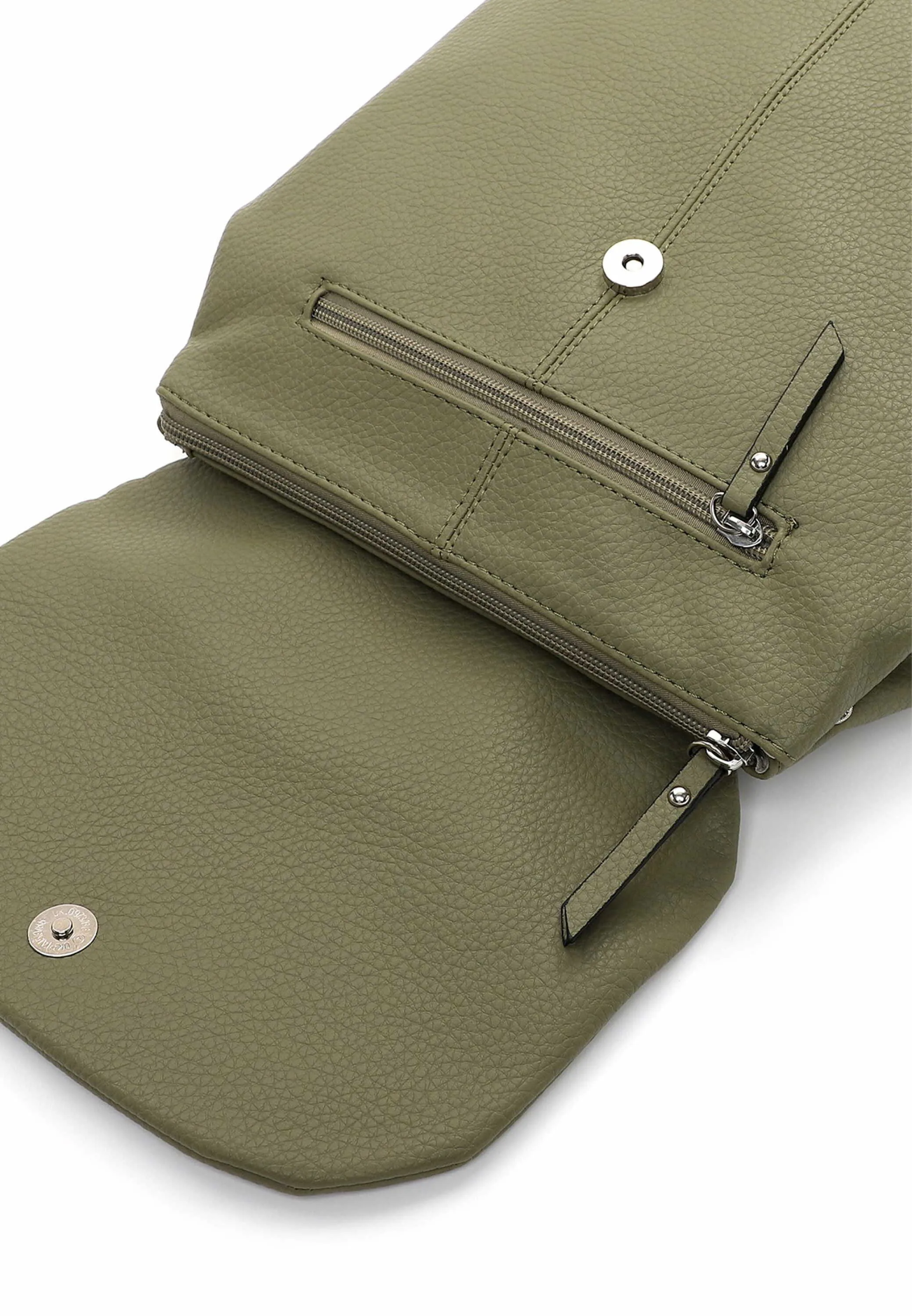 RUE68 Rucksack Khaki Lederimitat RUE68 Rucksack Khaki Lederimitat