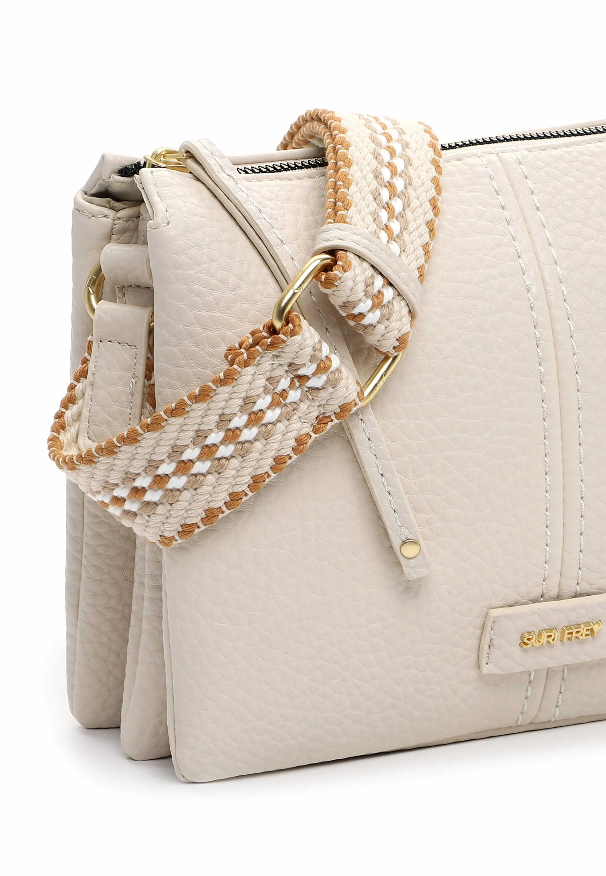 SURI FREY Umhängetasche Beige Lederimitat SURI FREY Umhängetasche Beige Lederimitat