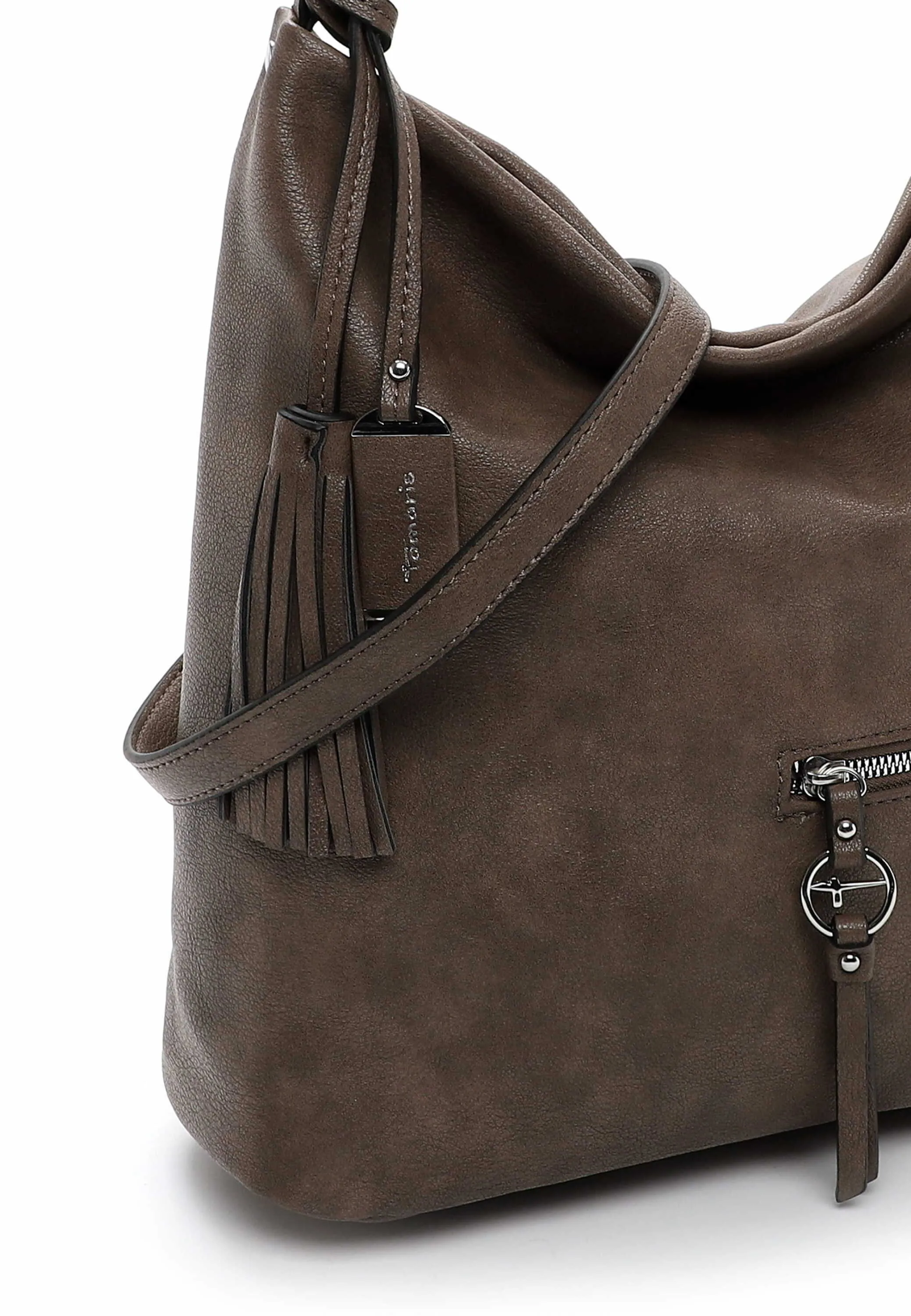 TAMARIS Beuteltasche Taupe Lederimitat TAMARIS Beuteltasche Taupe Lederimitat