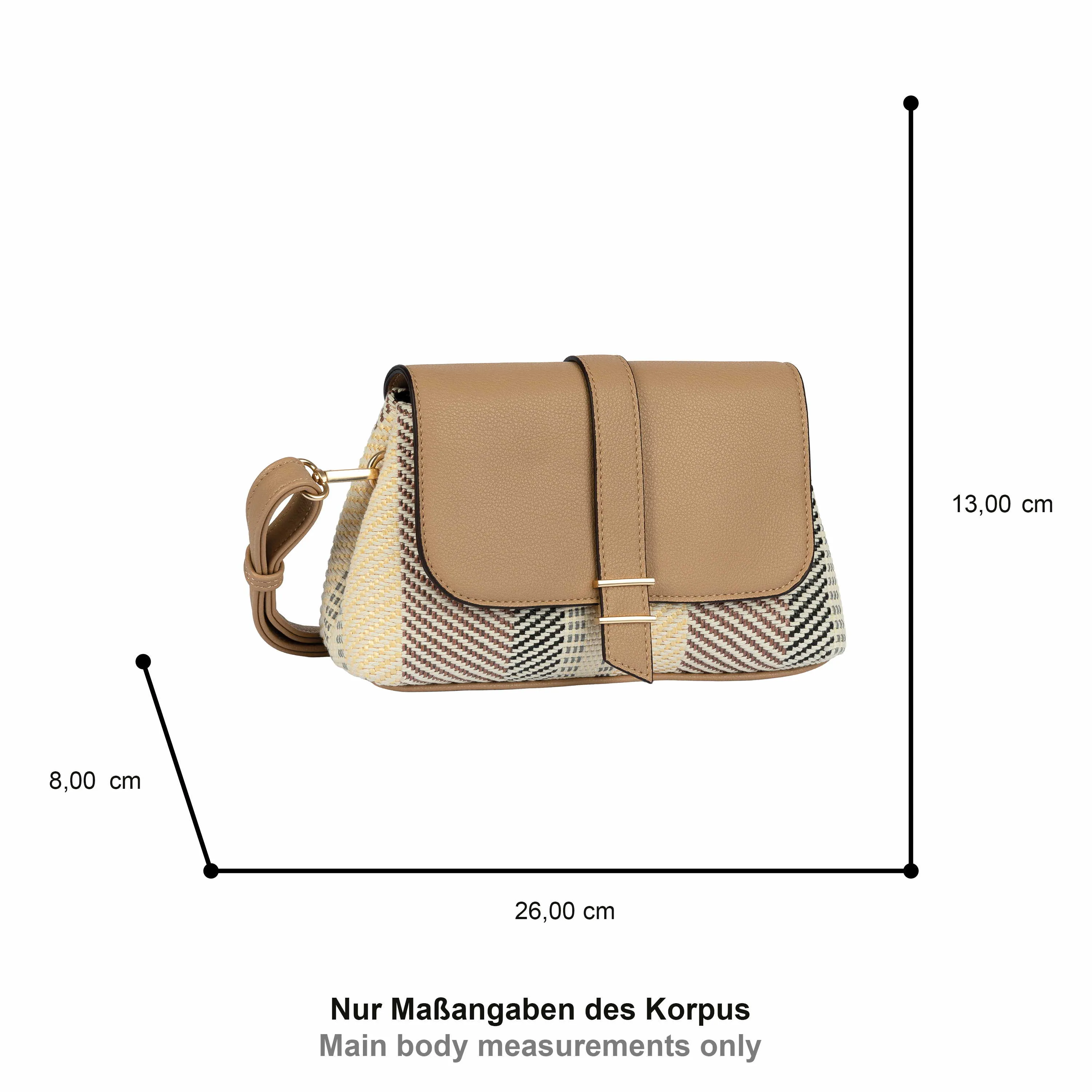 GABOR Sommertasche Beige Textil GABOR Sommertasche Beige Textil