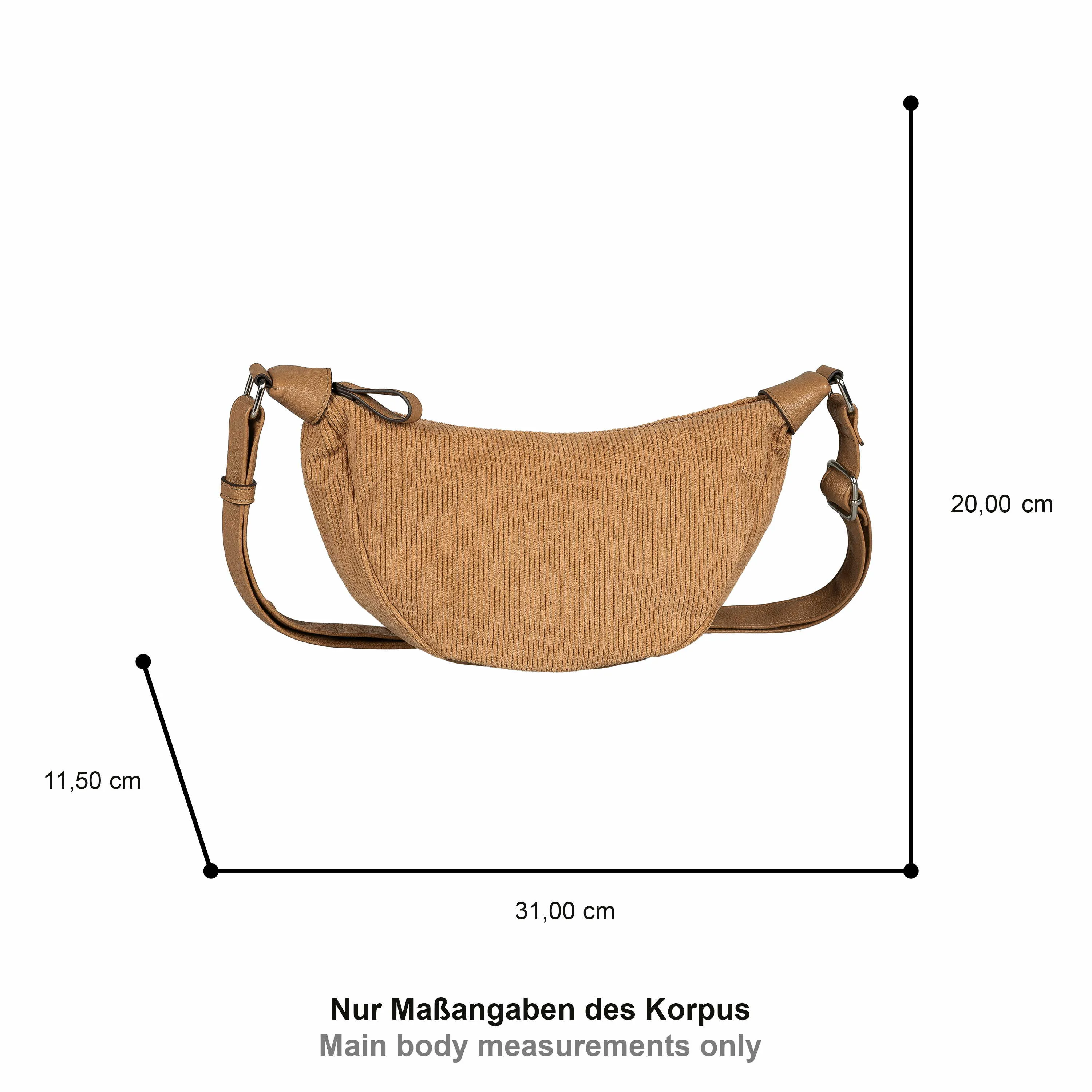 TOM TAILOR Manchester Textil Gürteltasche / Bodybag Camel Textil TOM TAILOR Manchester Textil Gürteltasche / Bodybag Camel Textil