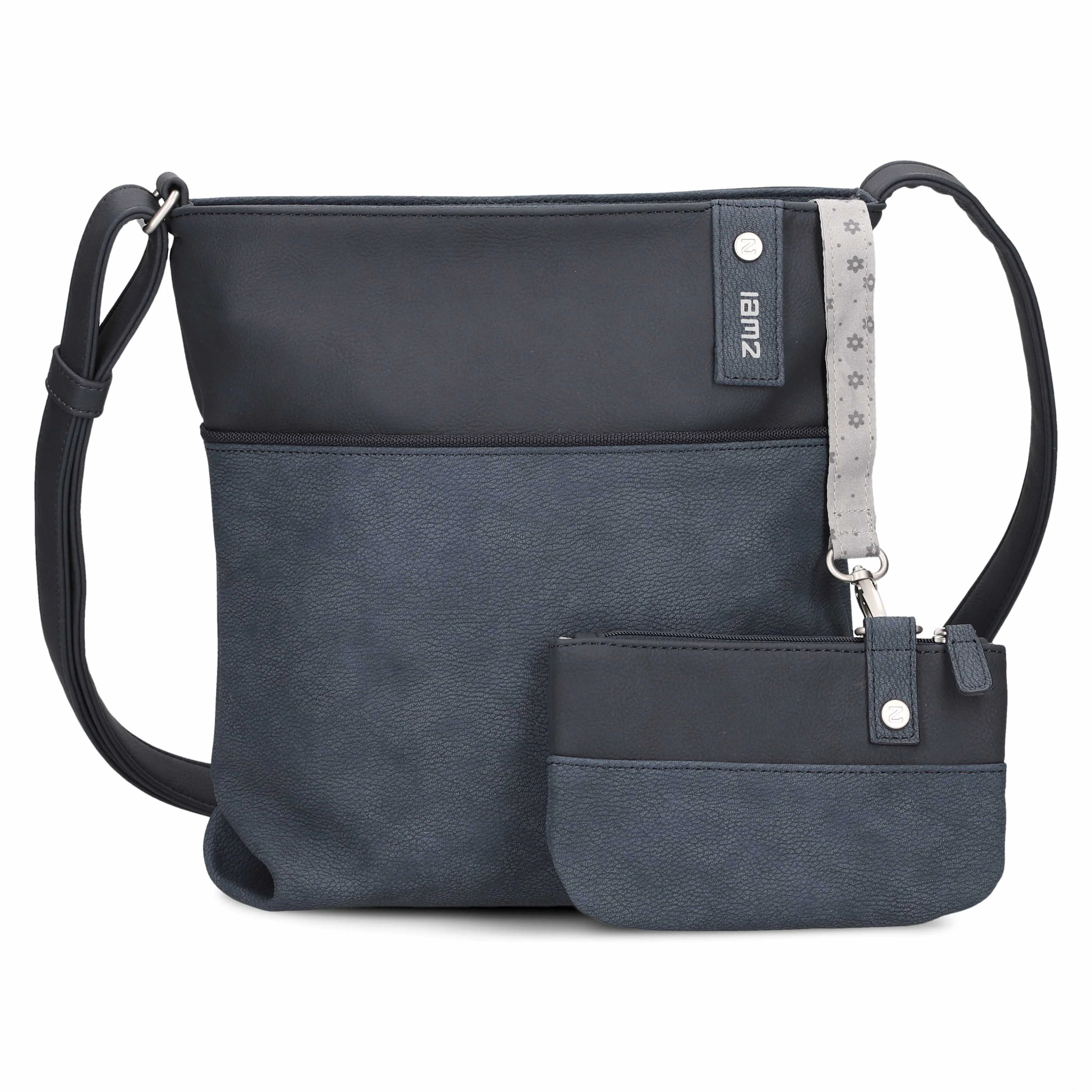 ZWEI Beuteltasche Blau Lederimitat ZWEI Beuteltasche Blau Lederimitat