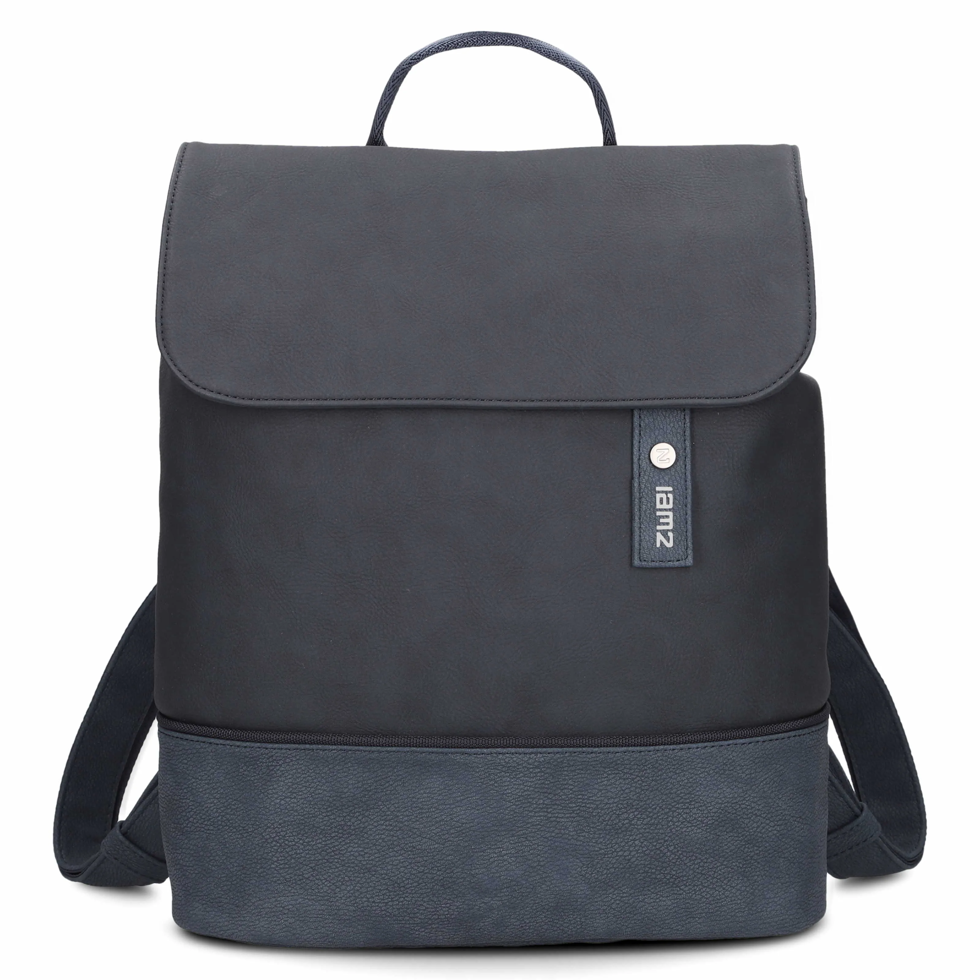 ZWEI Rucksack Blau Lederimitat ZWEI Rucksack Blau Lederimitat
