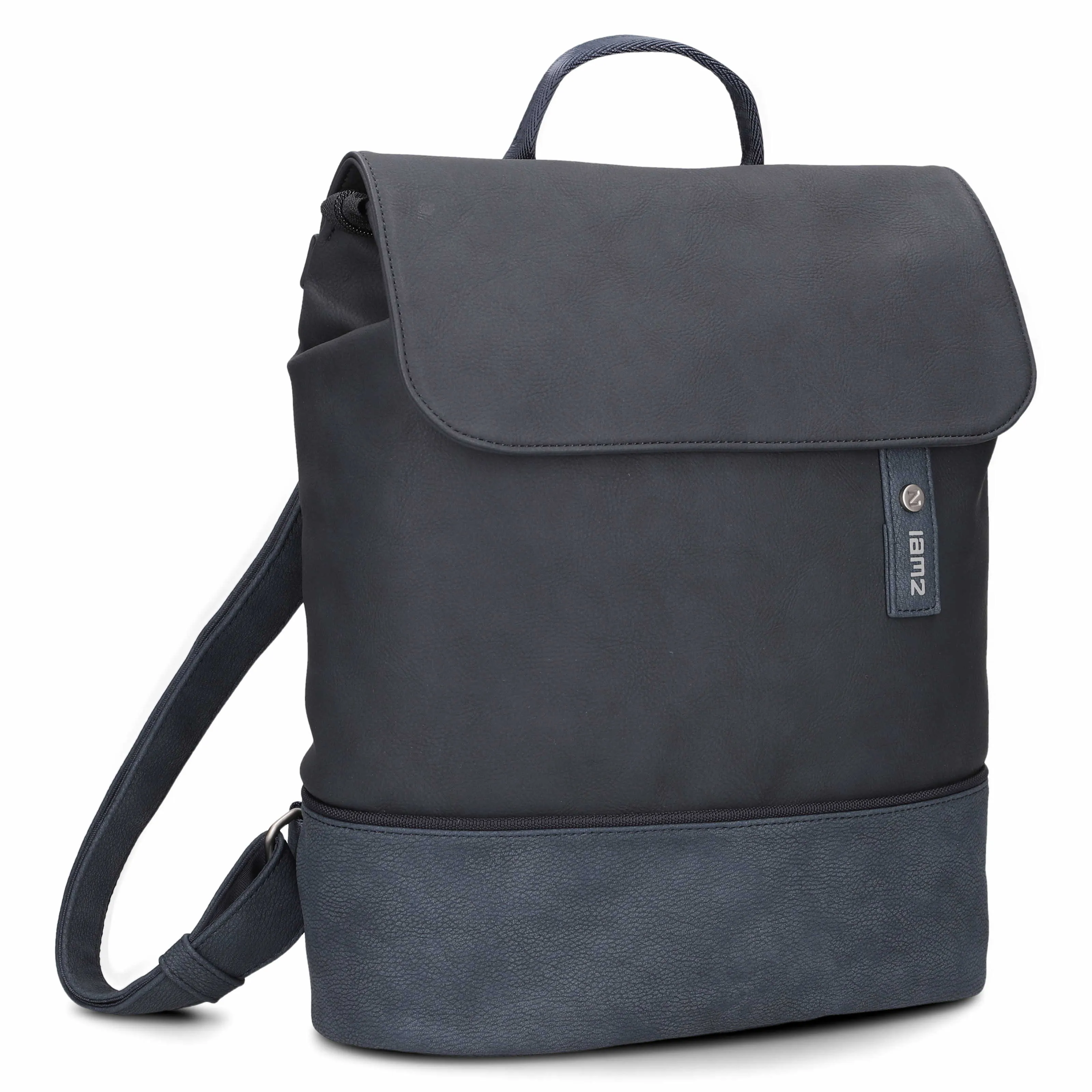 ZWEI Rucksack Blau Lederimitat ZWEI Rucksack Blau Lederimitat