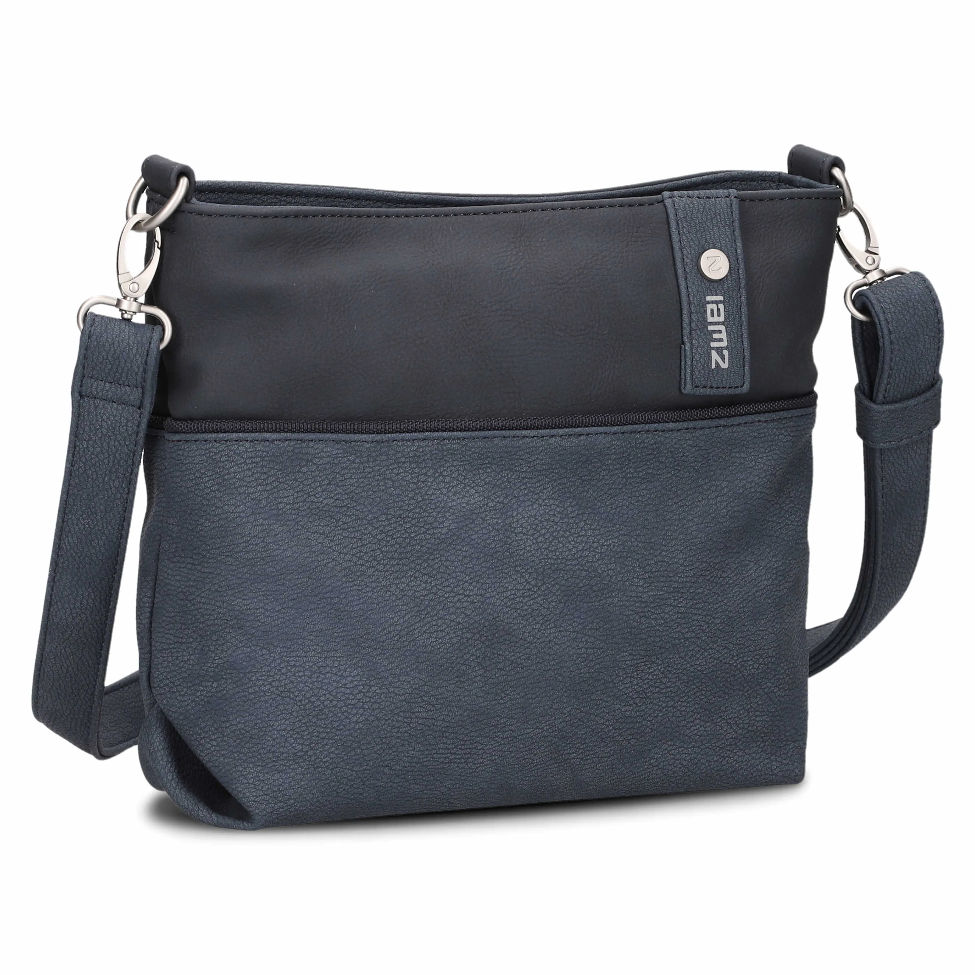 ZWEI Jana Beuteltasche Blau Lederimitat 