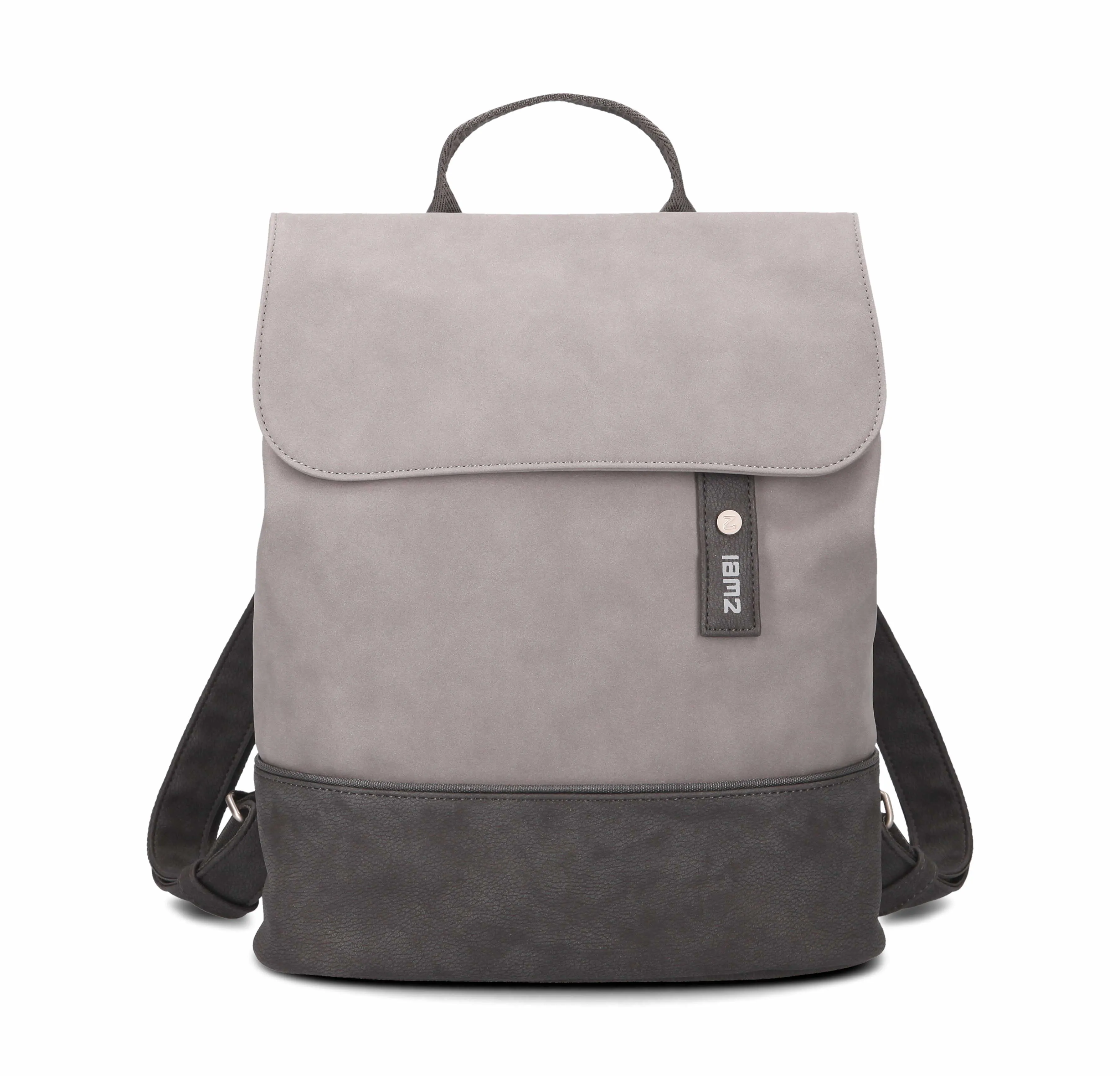 ZWEI Rucksack Grau Lederimitat ZWEI Rucksack Grau Lederimitat