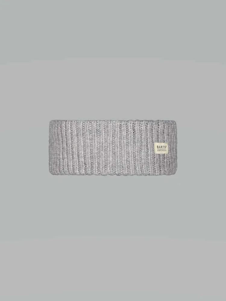 BARTS Rippenstrick Stirnband Hellgrau Textil BARTS Rippenstrick Stirnband Hellgrau Textil