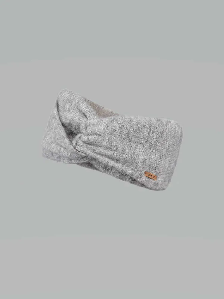 BARTS vorne verschlungen Stirnband Grau Textil 