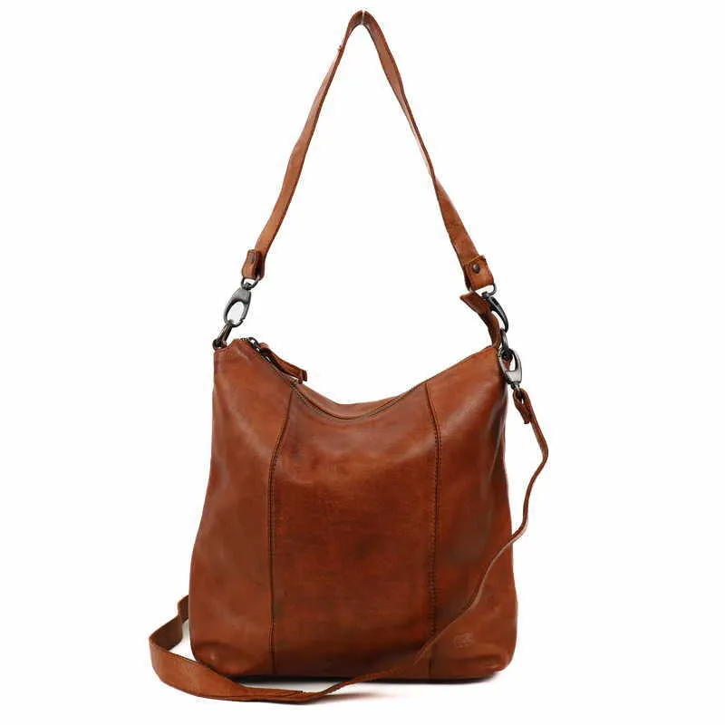 BEAR DESIGN Umhängetasche Cognac Leder BEAR DESIGN Umhängetasche Cognac Leder