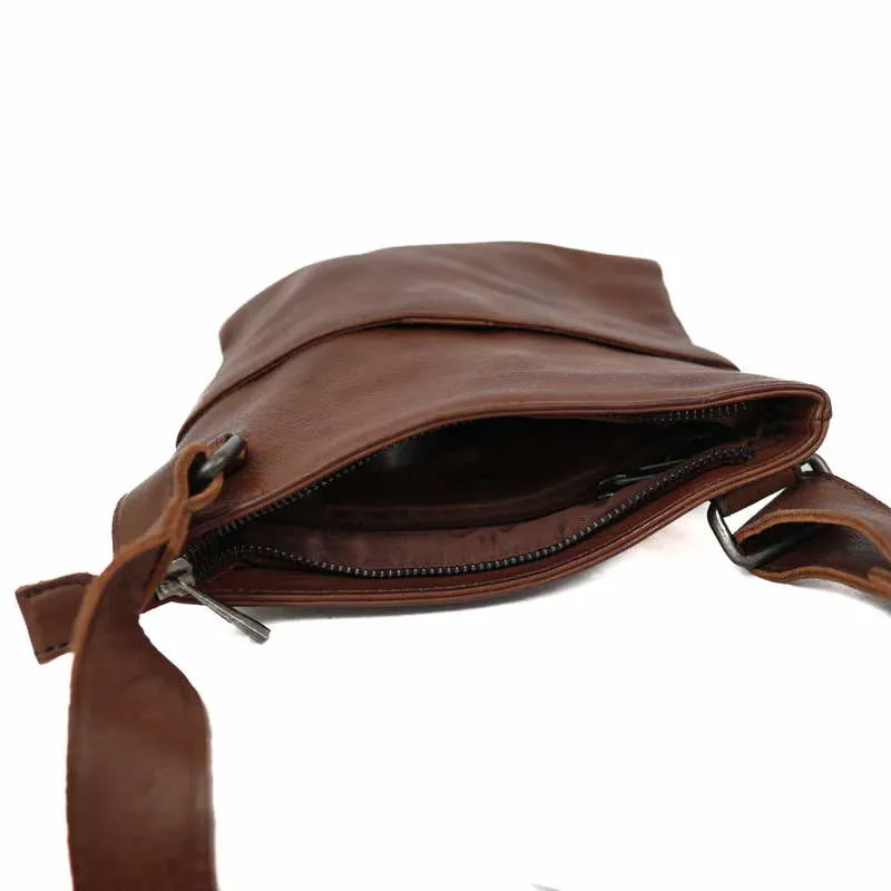 BEAR DESIGN Umhängetasche Braun Leder BEAR DESIGN Umhängetasche Braun Leder
