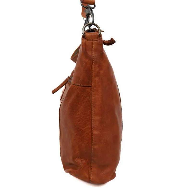 BEAR DESIGN Umhängetasche Cognac Leder BEAR DESIGN Umhängetasche Cognac Leder