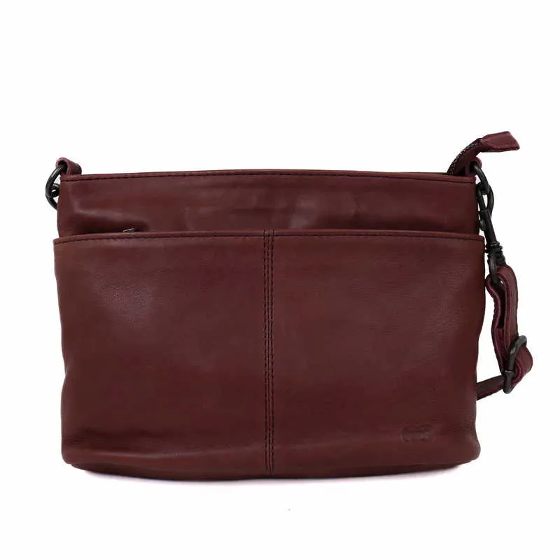 BEAR DESIGN Umhängetasche Bordeau Leder BEAR DESIGN Umhängetasche Bordeau Leder