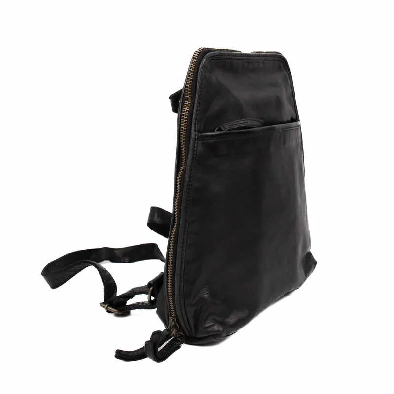 BEAR DESIGN Rucksack Schwarz Leder BEAR DESIGN Rucksack Schwarz Leder