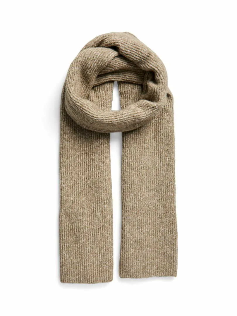 PIECES 50x180cm, feiner Rippenstrick Schal Beige Textil PIECES 50x180cm, feiner Rippenstrick Schal Beige Textil