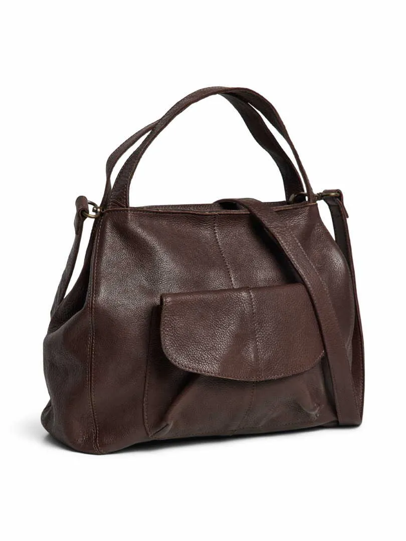 PIECES Shopper Braun Leder PIECES Shopper Braun Leder