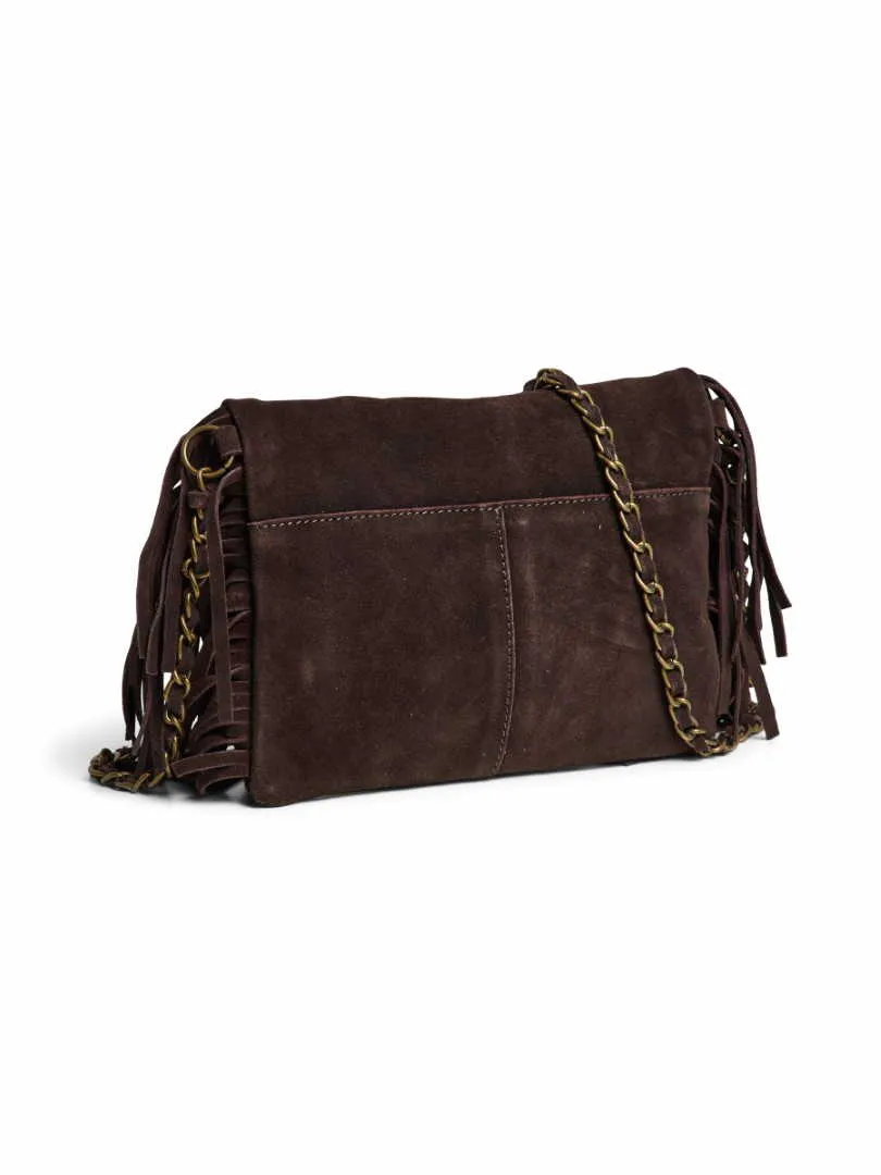 PIECES Umhängetasche Braun Leder PIECES Umhängetasche Braun Leder