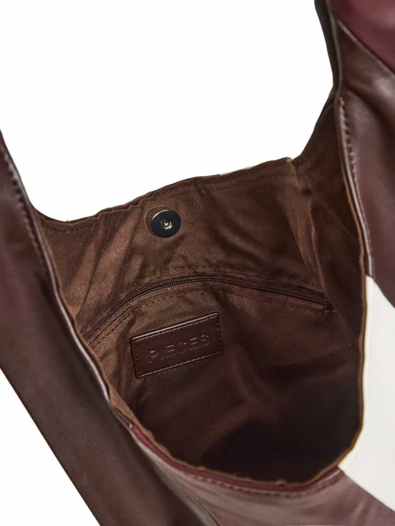 PIECES Beuteltasche Bordeau Lederimitat PIECES Beuteltasche Bordeau Lederimitat