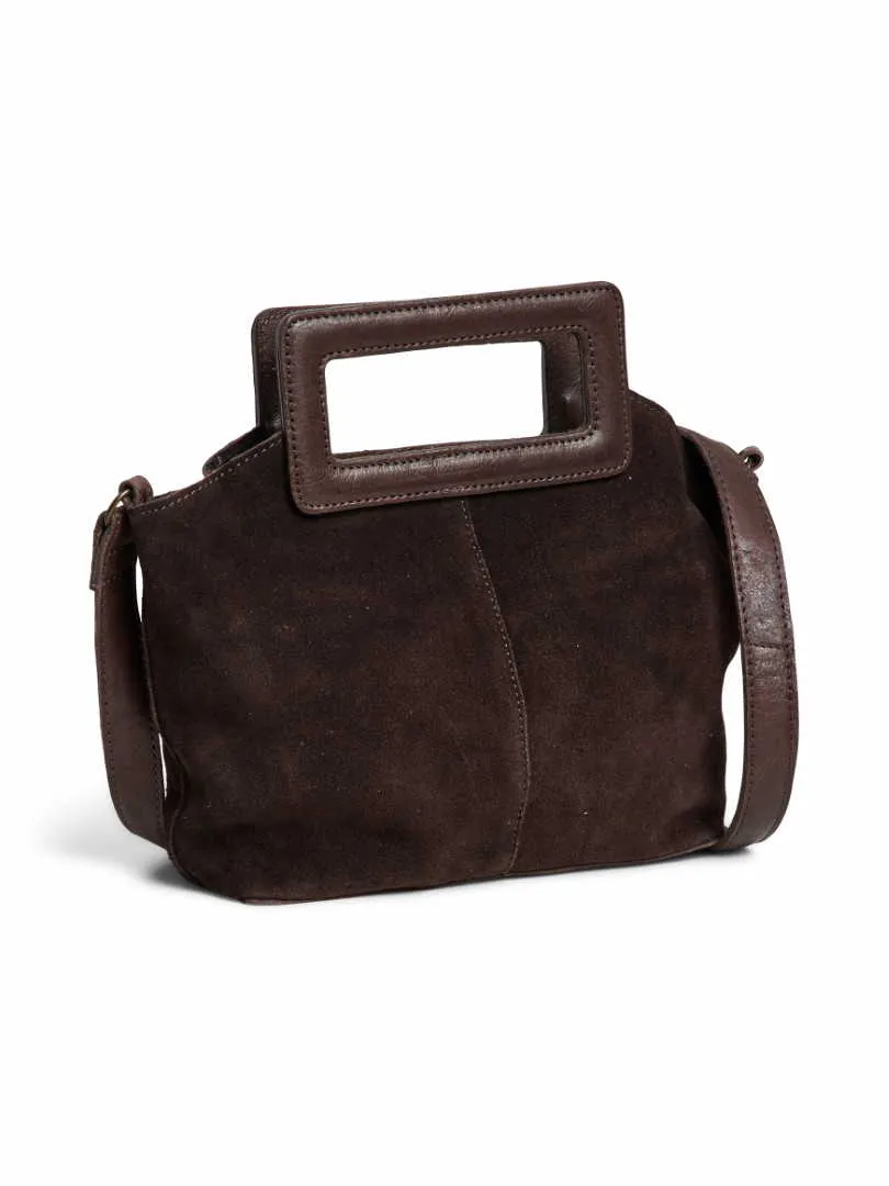 PIECES Henkeltasche Braun Leder PIECES Henkeltasche Braun Leder
