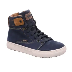 VADO Winter-Sneaker high Jungen-Winter-Bottine Blau Leder 