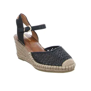 TAMARIS Espadrille-mit Absatz Schwarz Textil 