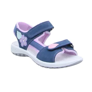 SCHUHENGEL Sommerschuh Mädchen-Sandale Blau Leder 