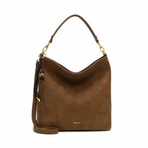 TAMARIS Beuteltasche Cognac Lederimitat TAMARIS Beuteltasche Cognac Lederimitat