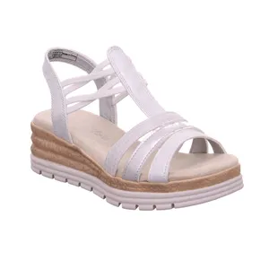 PIECE OF MIND Sandalette Weiss Lederimitat 